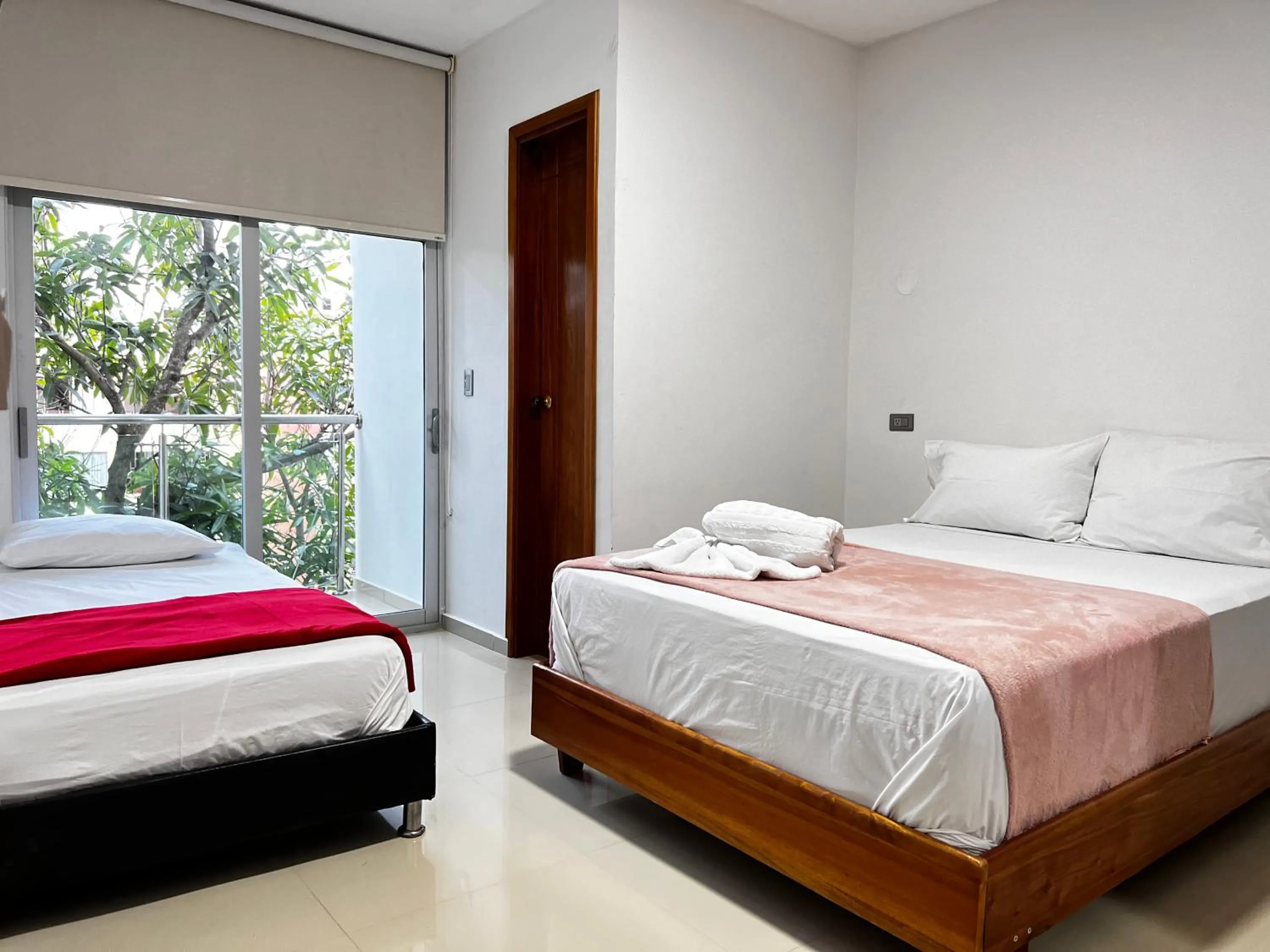 Bed in Hotel Sun River