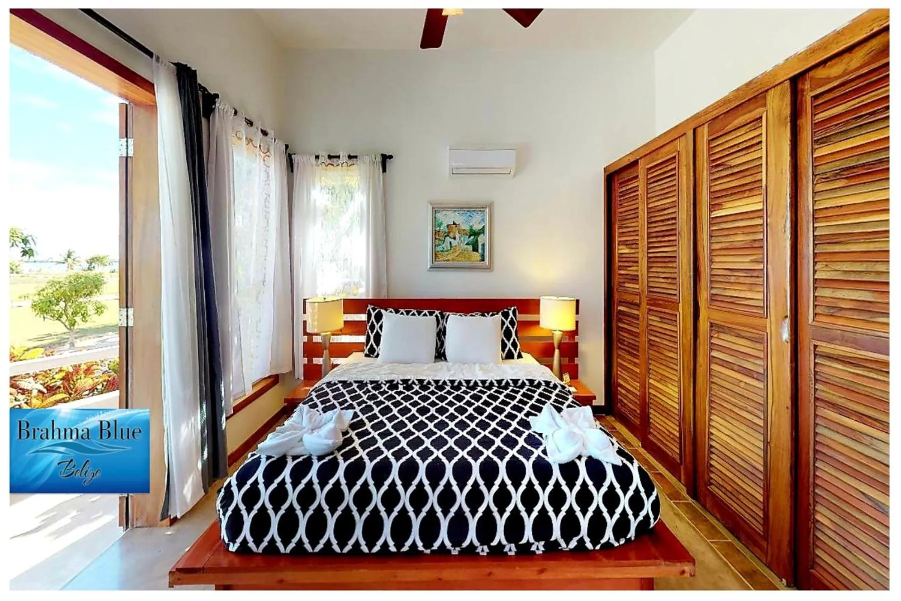 Garden view, Bed in Brahma Blue Resort