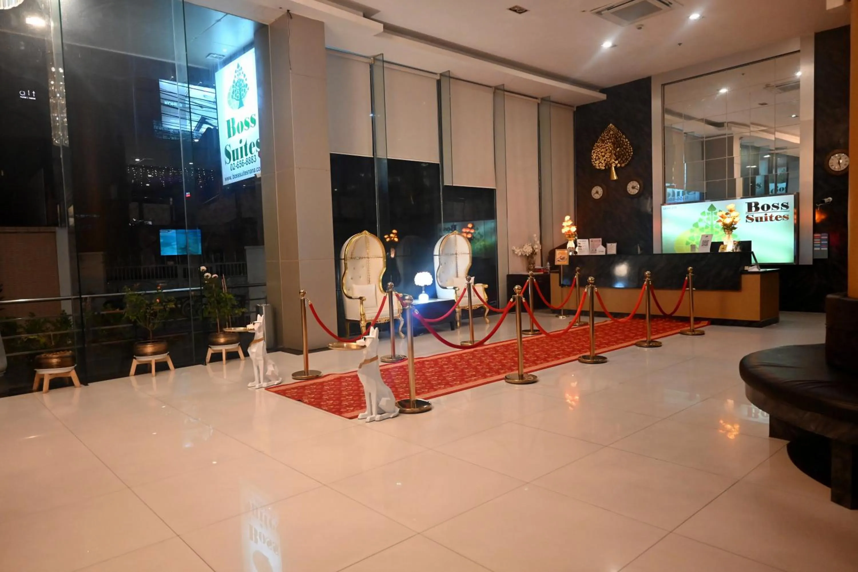 Lobby or reception in Boss Suites Nana Hotel