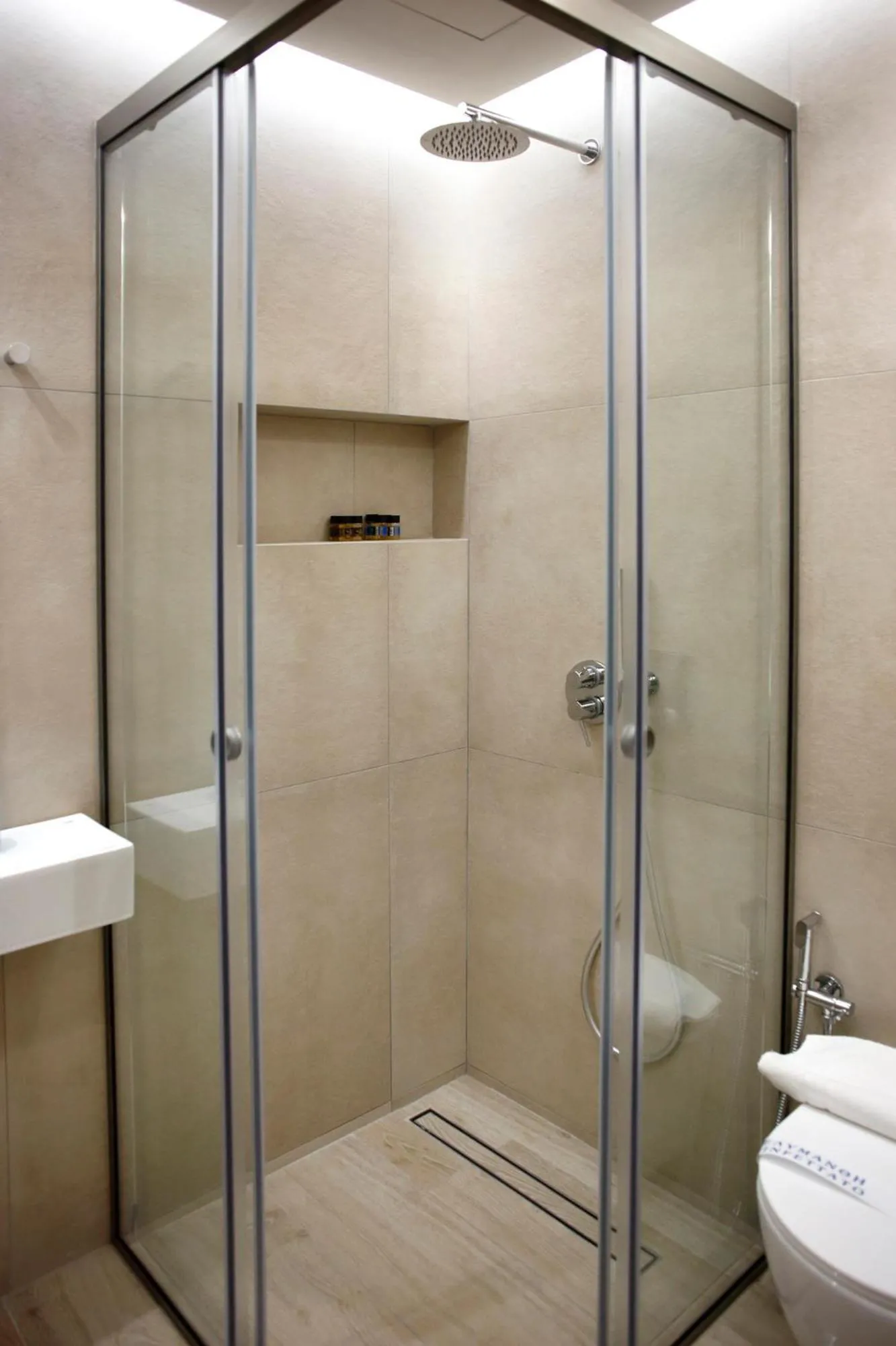 Shower in Anesis Hotel