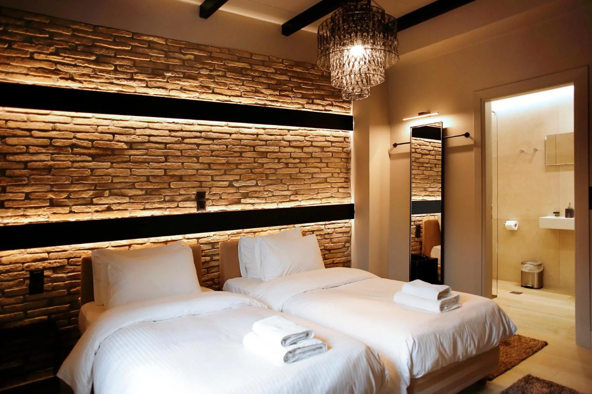 Bed in Anesis Hotel