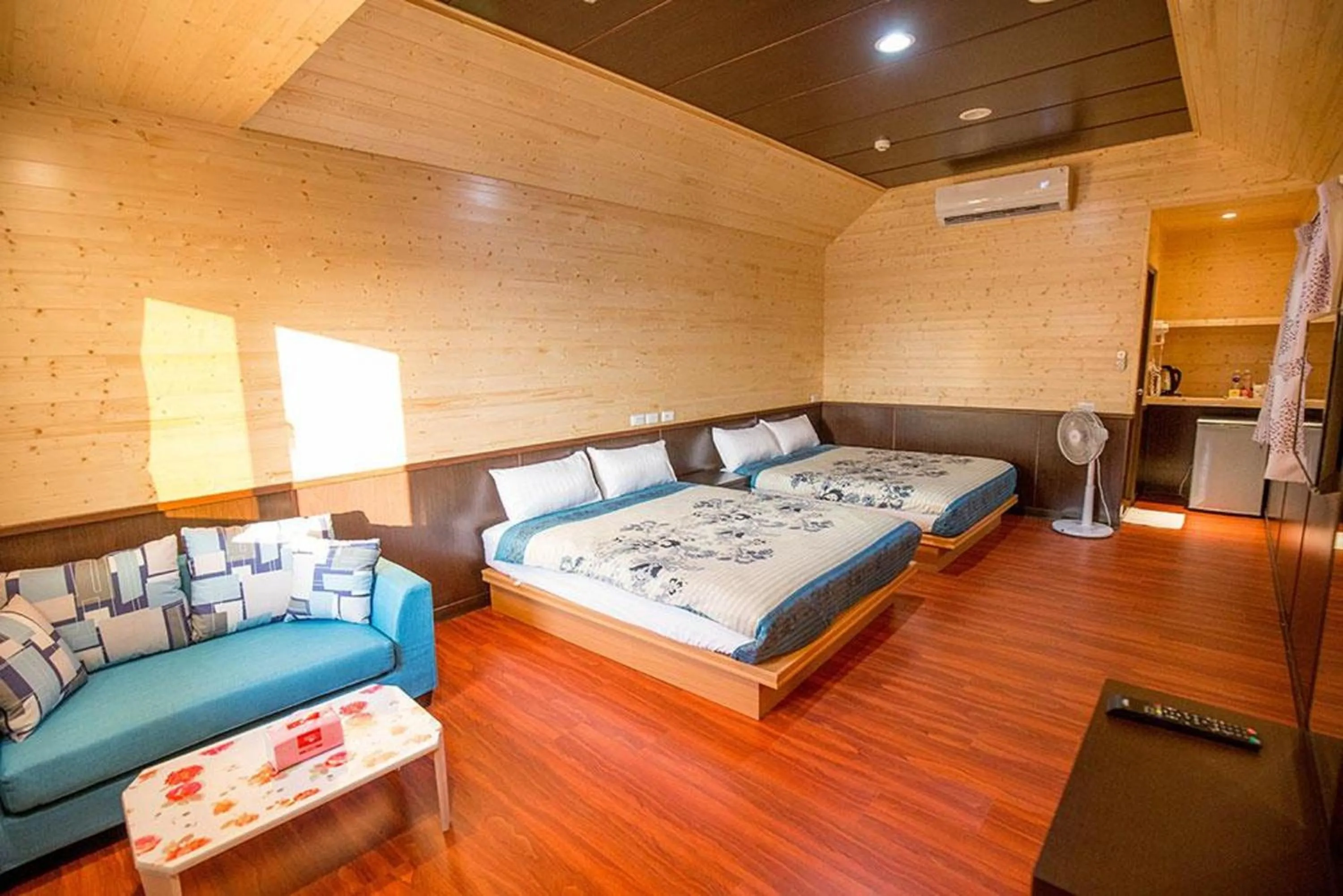 Bed in Xiaoliuqiu Happy House B&B