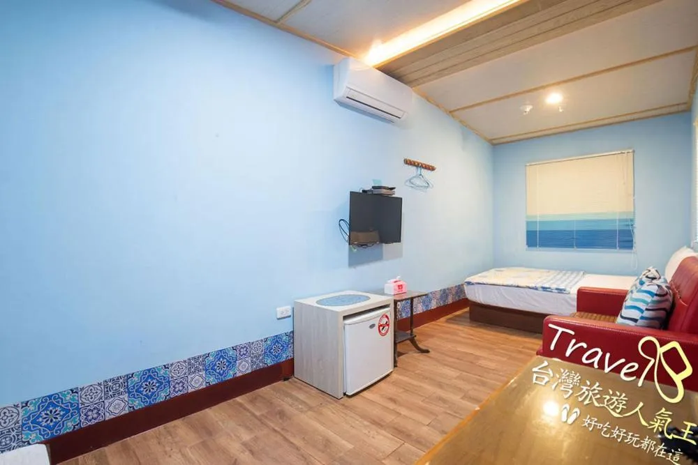 Bed in Xiaoliuqiu Happy House B&B