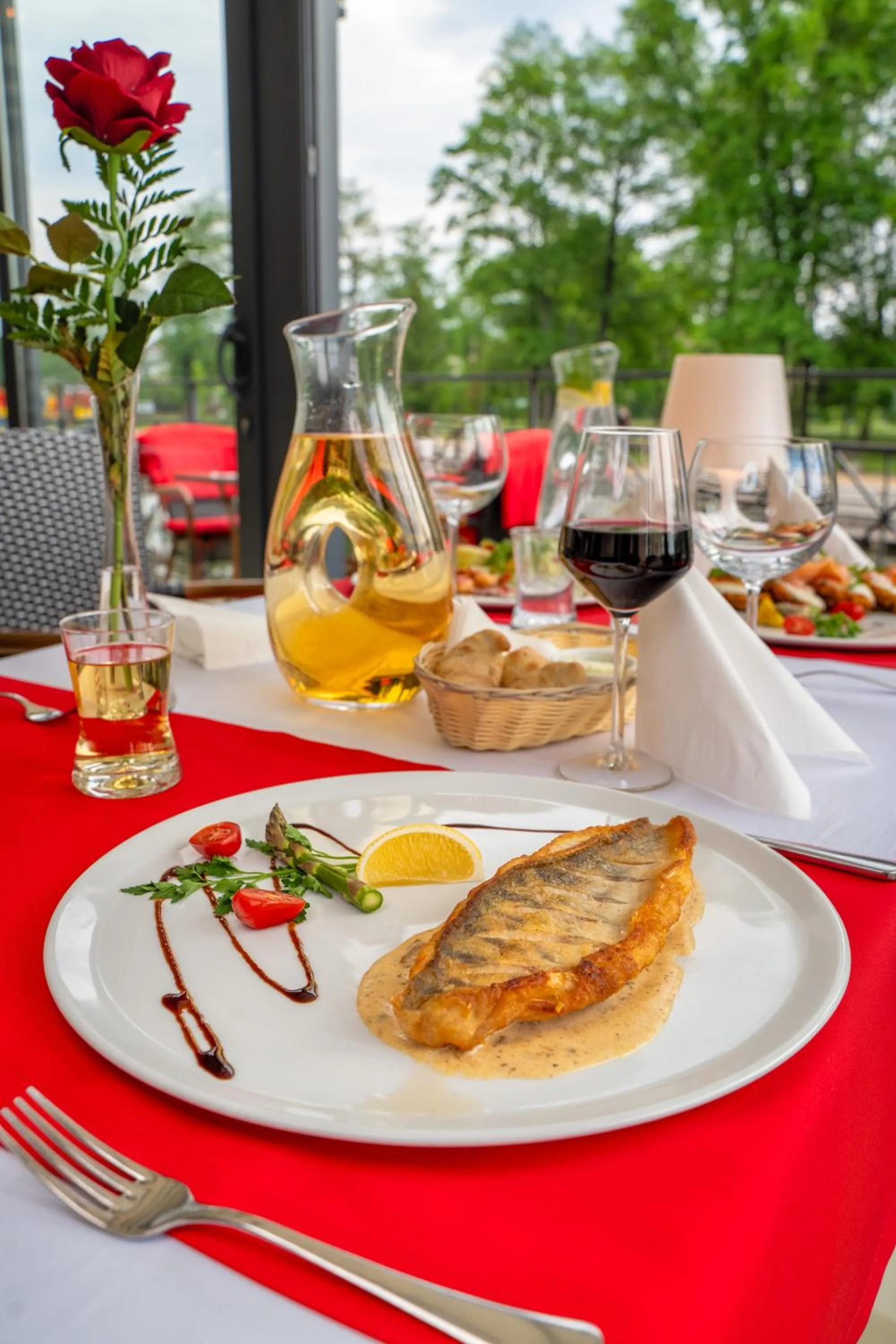 Food and drinks in Hotel Nad Pisą