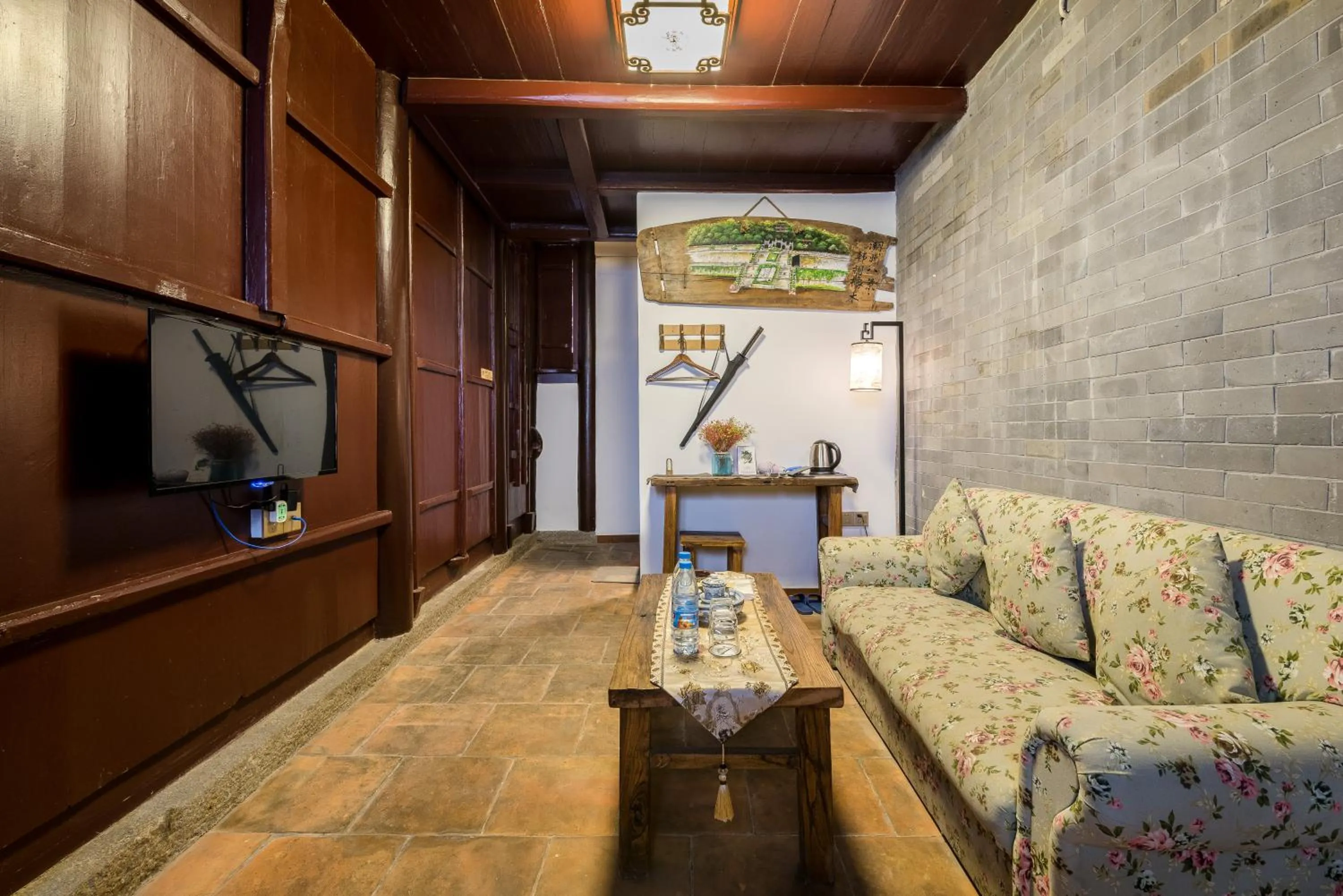 Seating area in Manju Inn