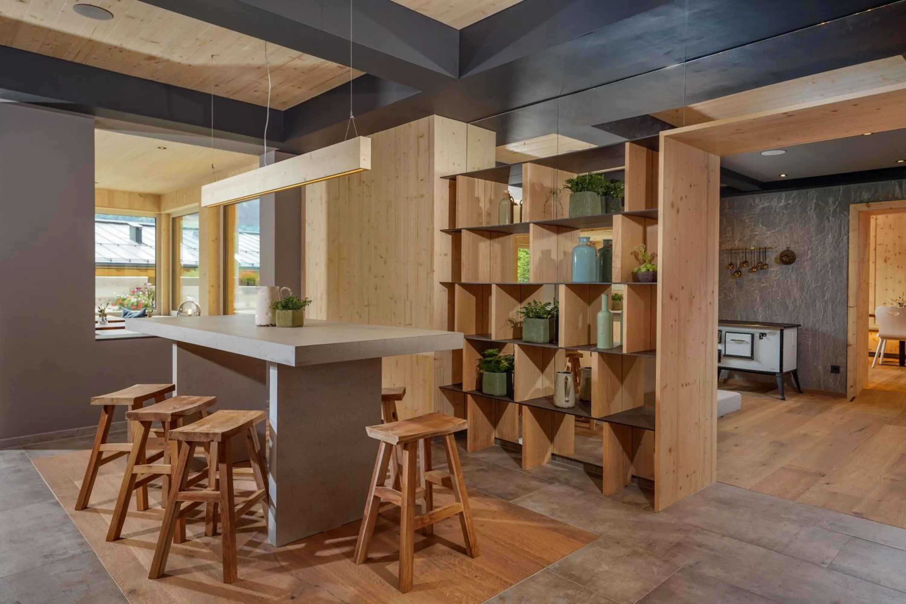 Seating area in Ferienalm Panorama Apartments