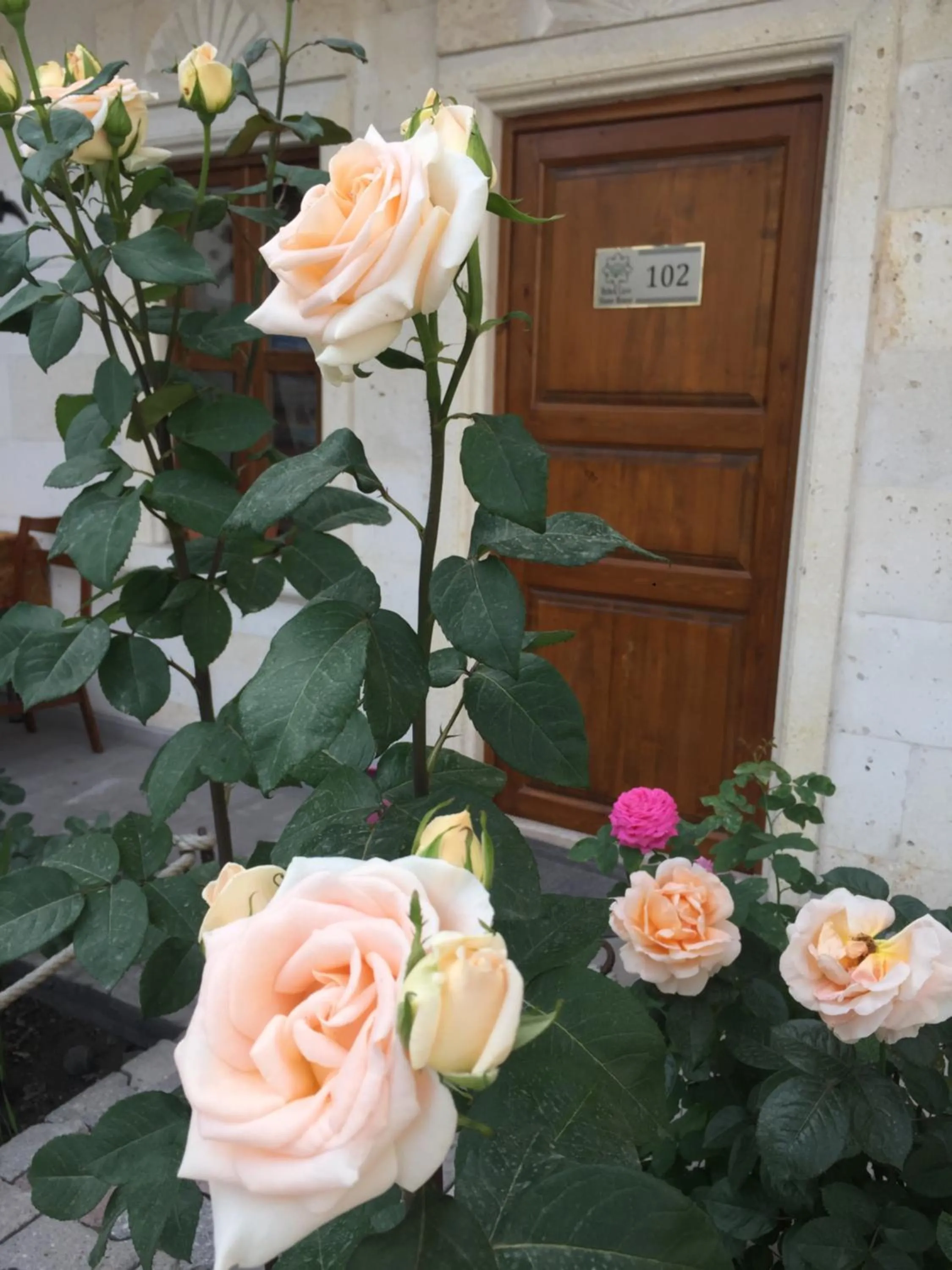 Facade/entrance in Cappadocia Ozbek Stone House