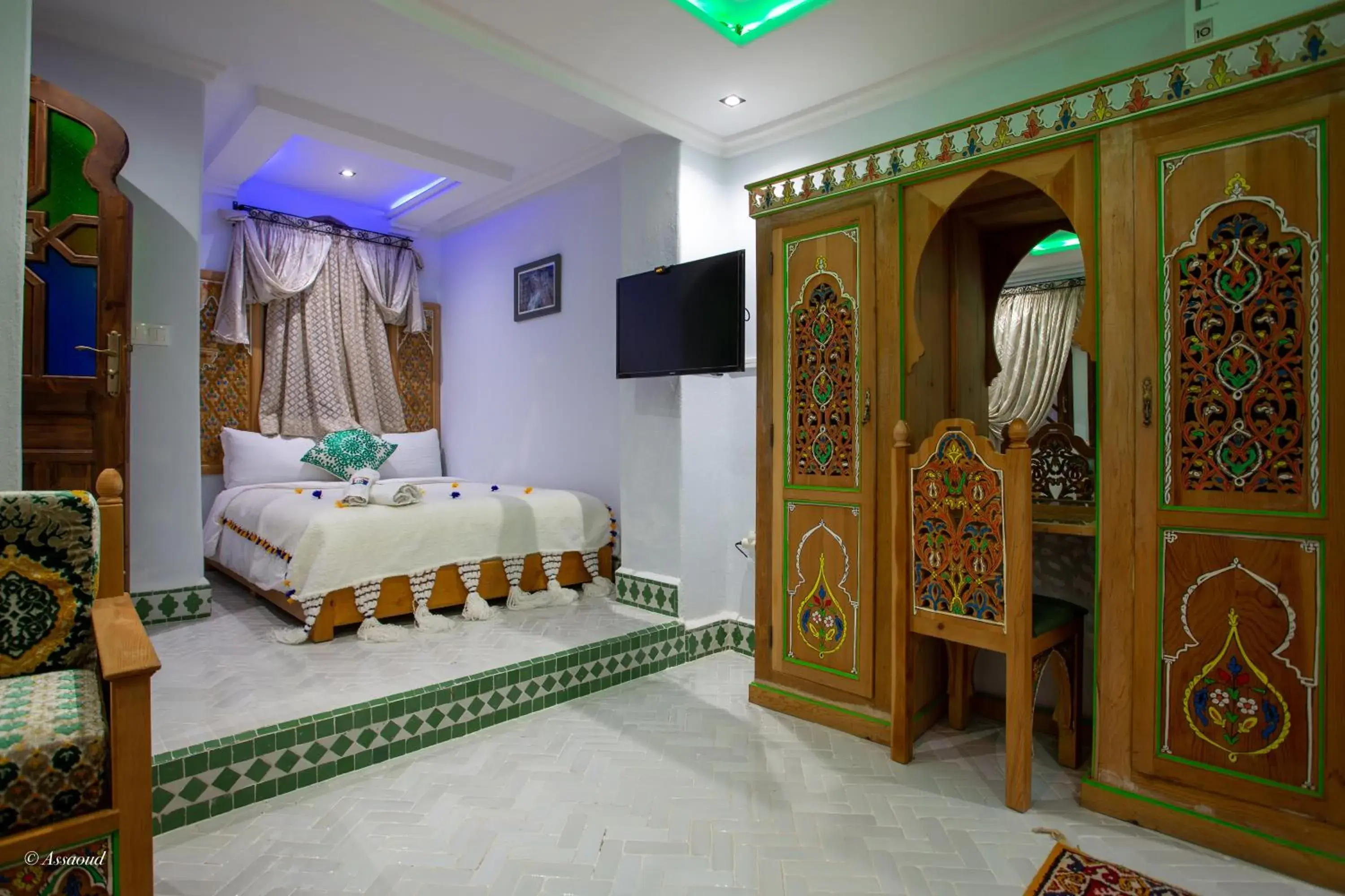 Bed in Hotel Dar Mounir Bed in Hotel Dar Mounir