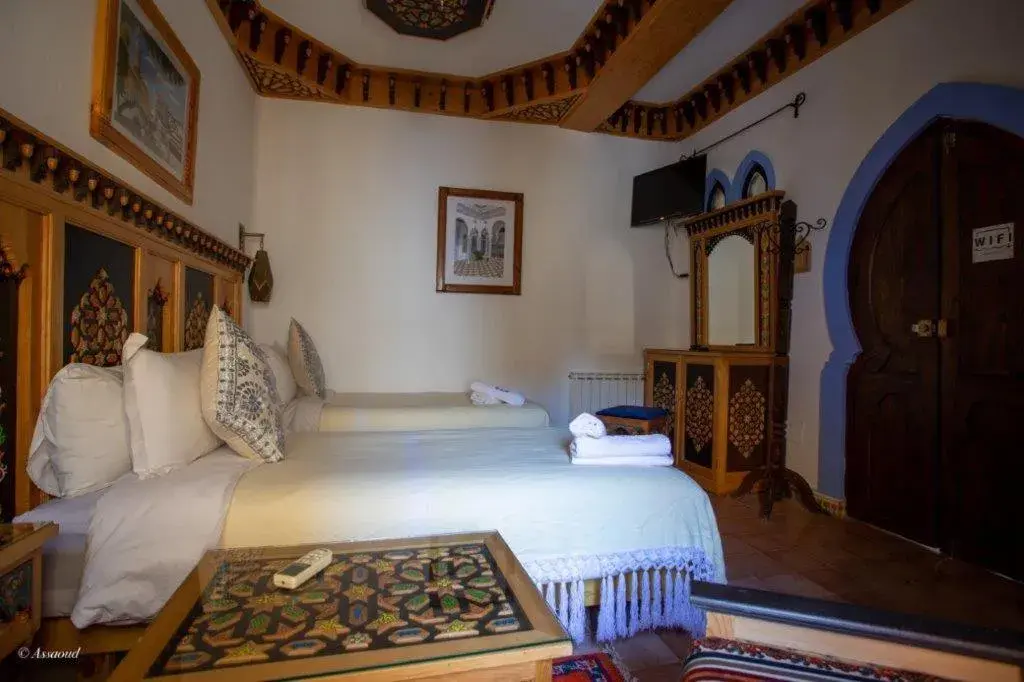 Bed in Hotel Dar Mounir Bed in Hotel Dar Mounir