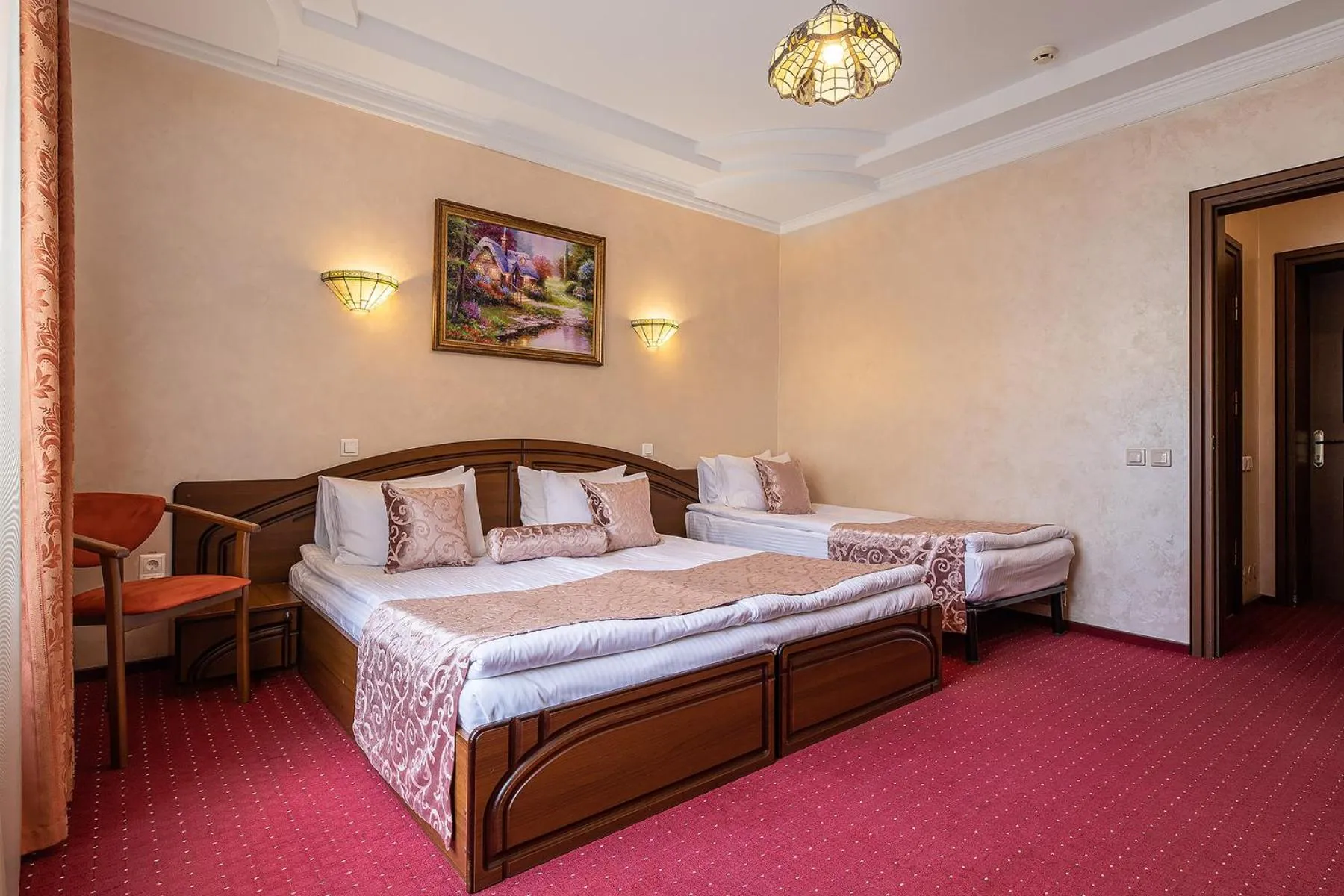 Bed in Edem Hotel Lviv