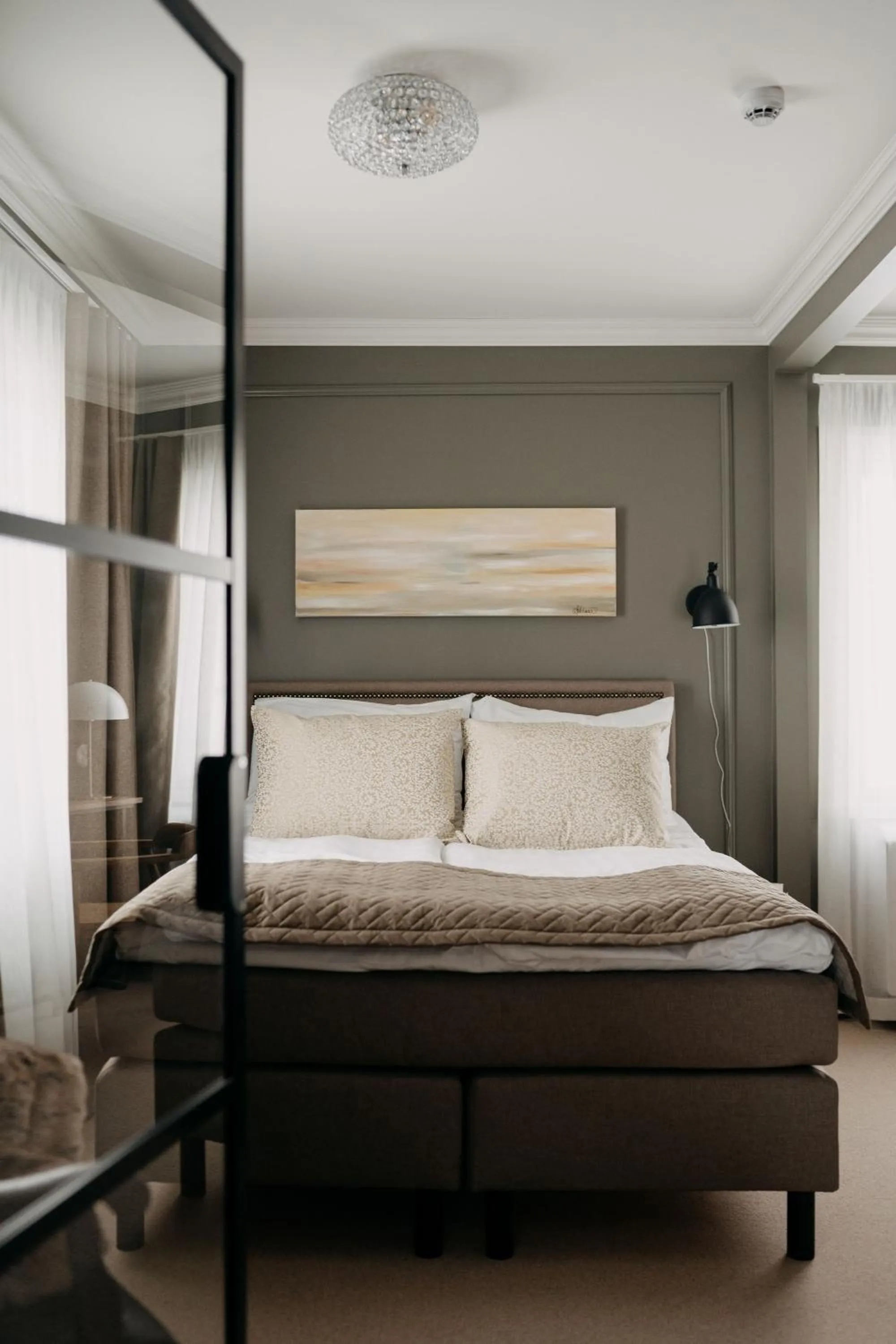 Bed in Lillan Hotel & Kök