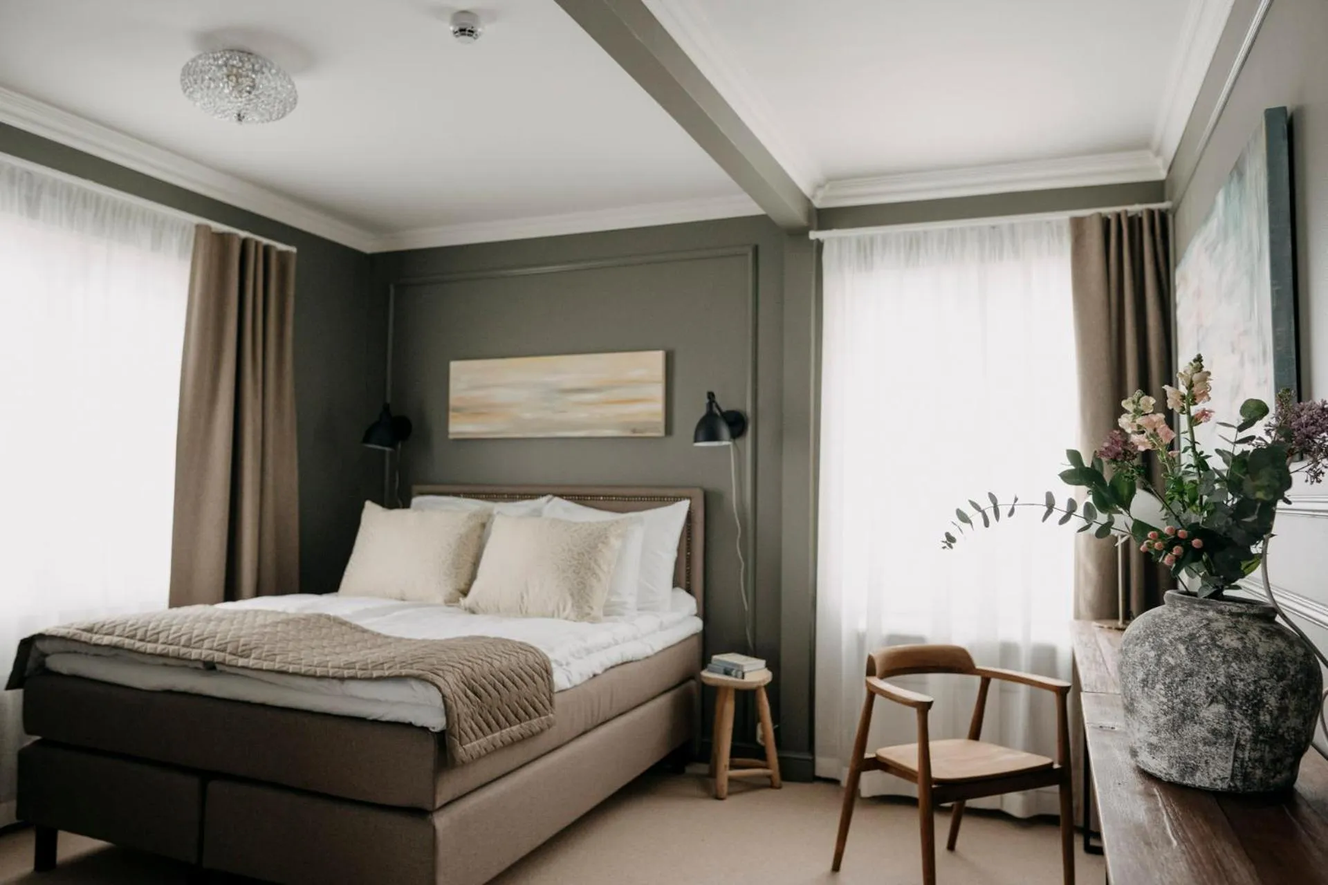 Bed in Lillan Hotel & Kök