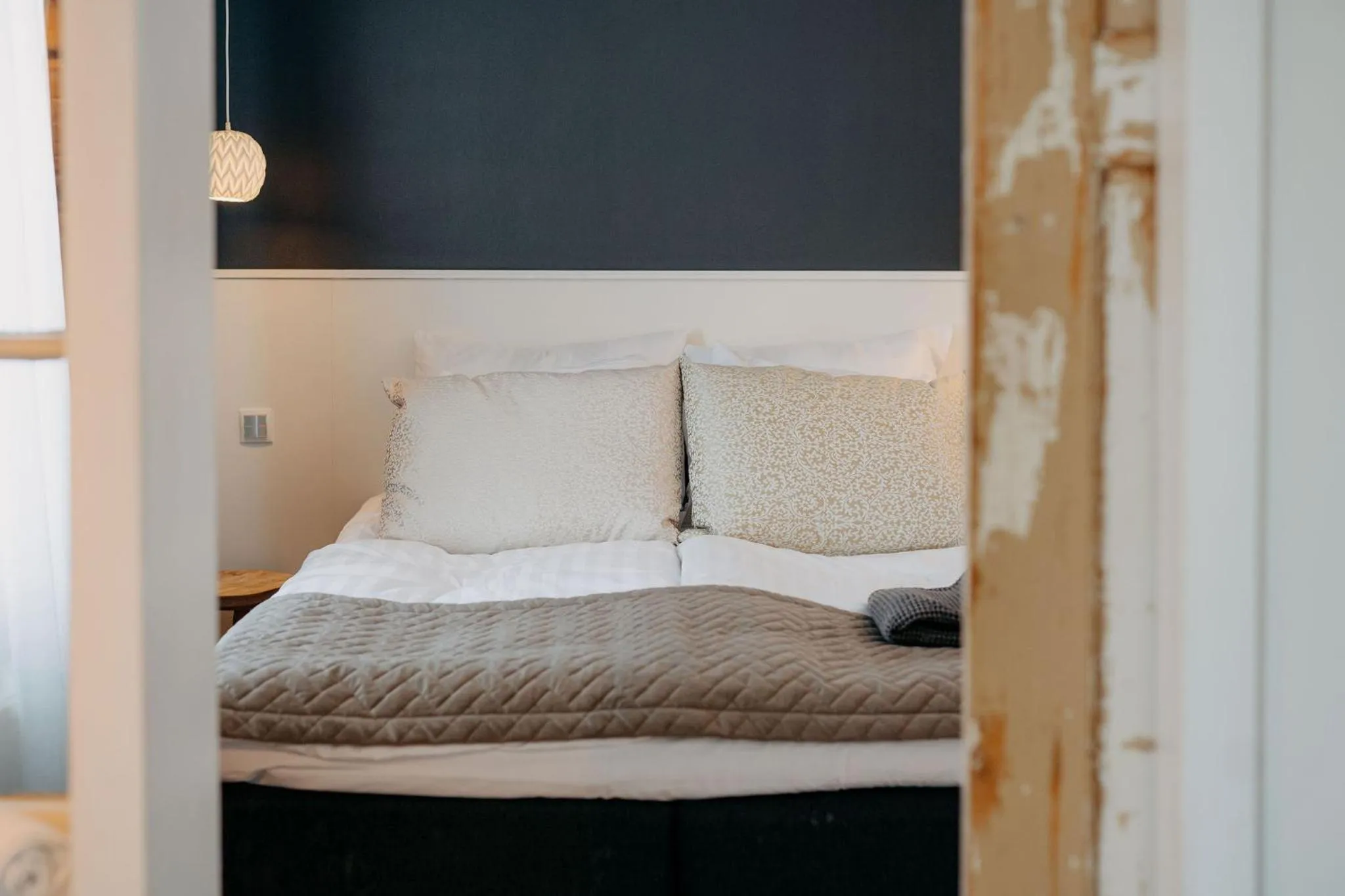 Bed in Lillan Hotel & Kök