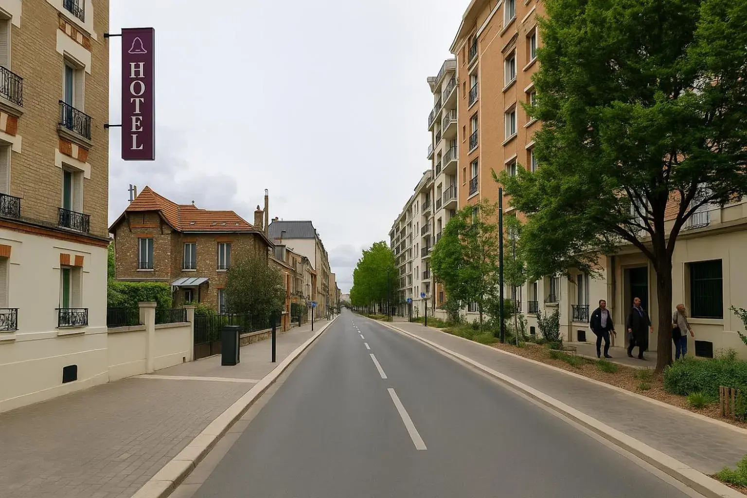 Property building in Hotel Arc Paris Porte d'Orléans Property building in Hotel Arc Paris Porte d'Orléans