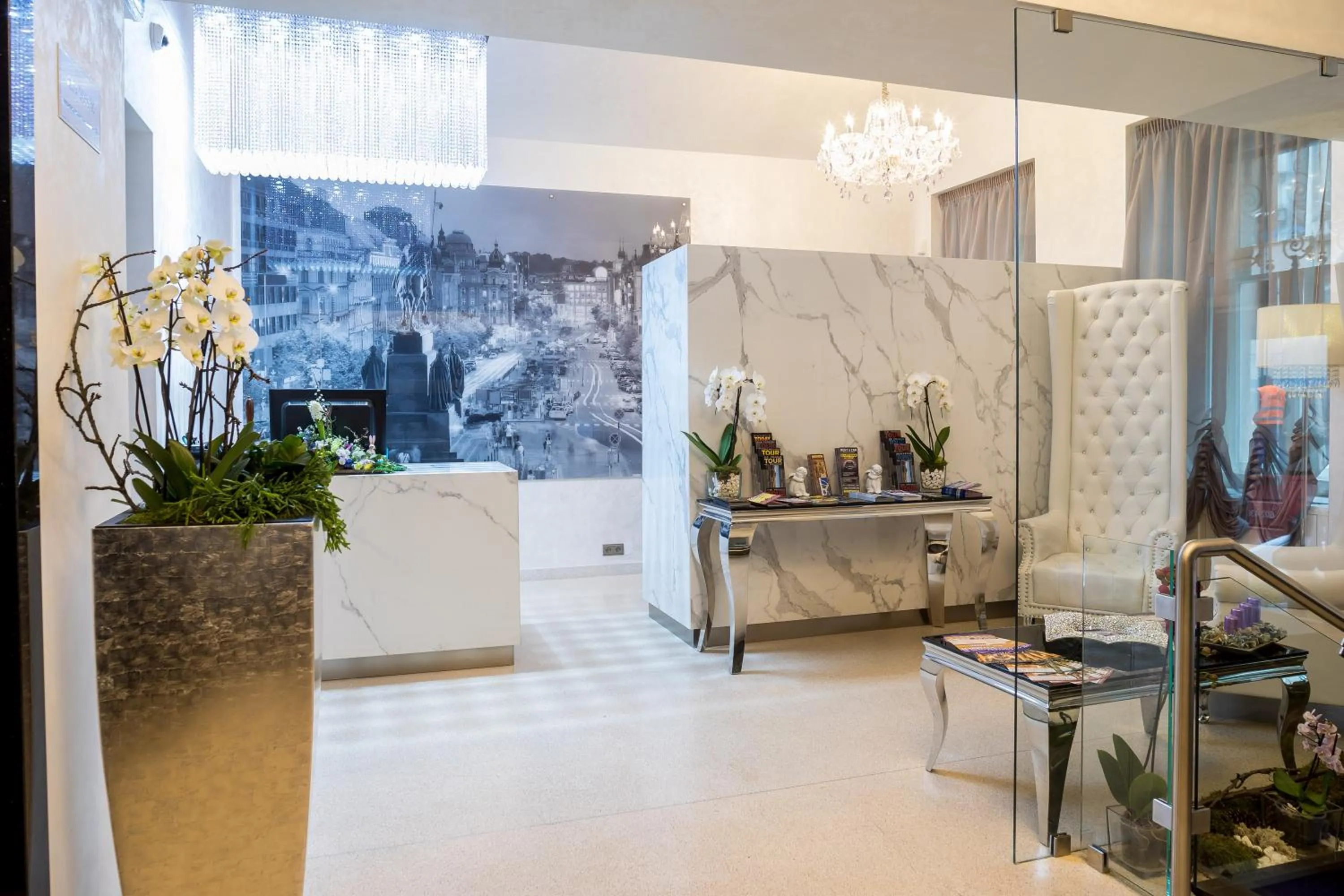 Lobby or reception in Myo Hotel Wenceslas