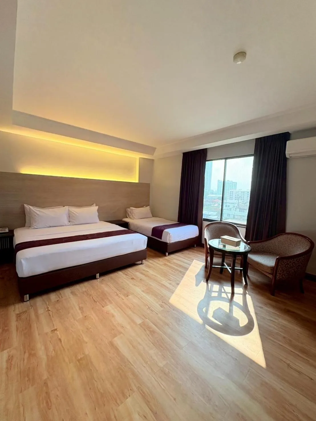 Bed in Atrium Boutique Hotel