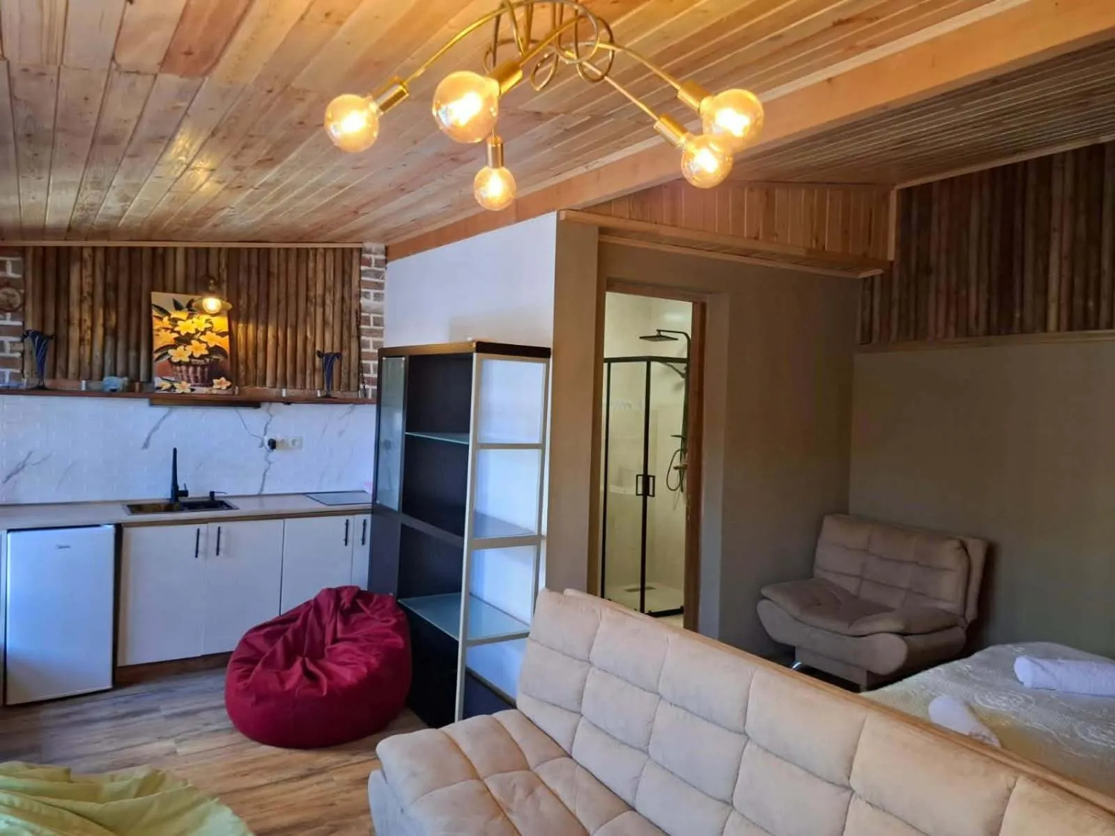 Kitchen or kitchenette in Safari House Tbilisi Wine & Family Hotel