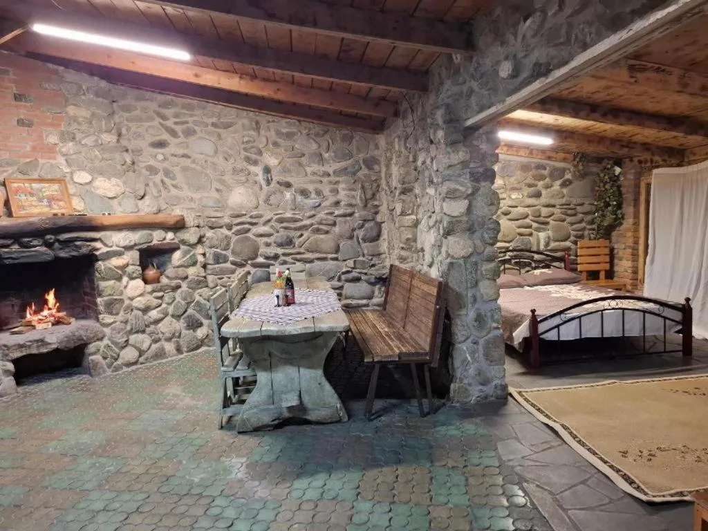 Bed in Safari House Tbilisi Wine & Family Hotel