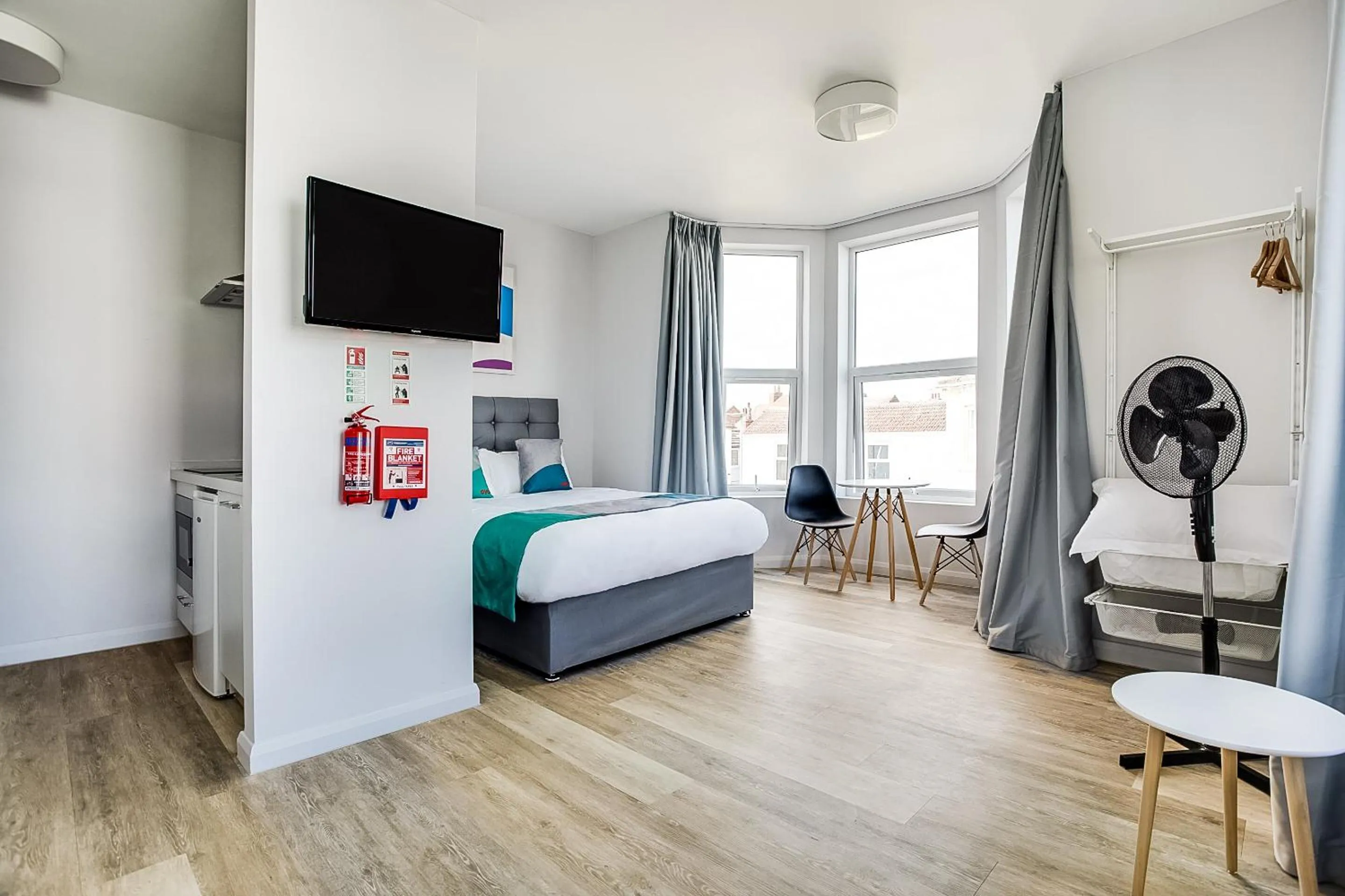 Bedroom, Bed in OYO Studiotel Great Yarmouth - Modern Hotel Apartments