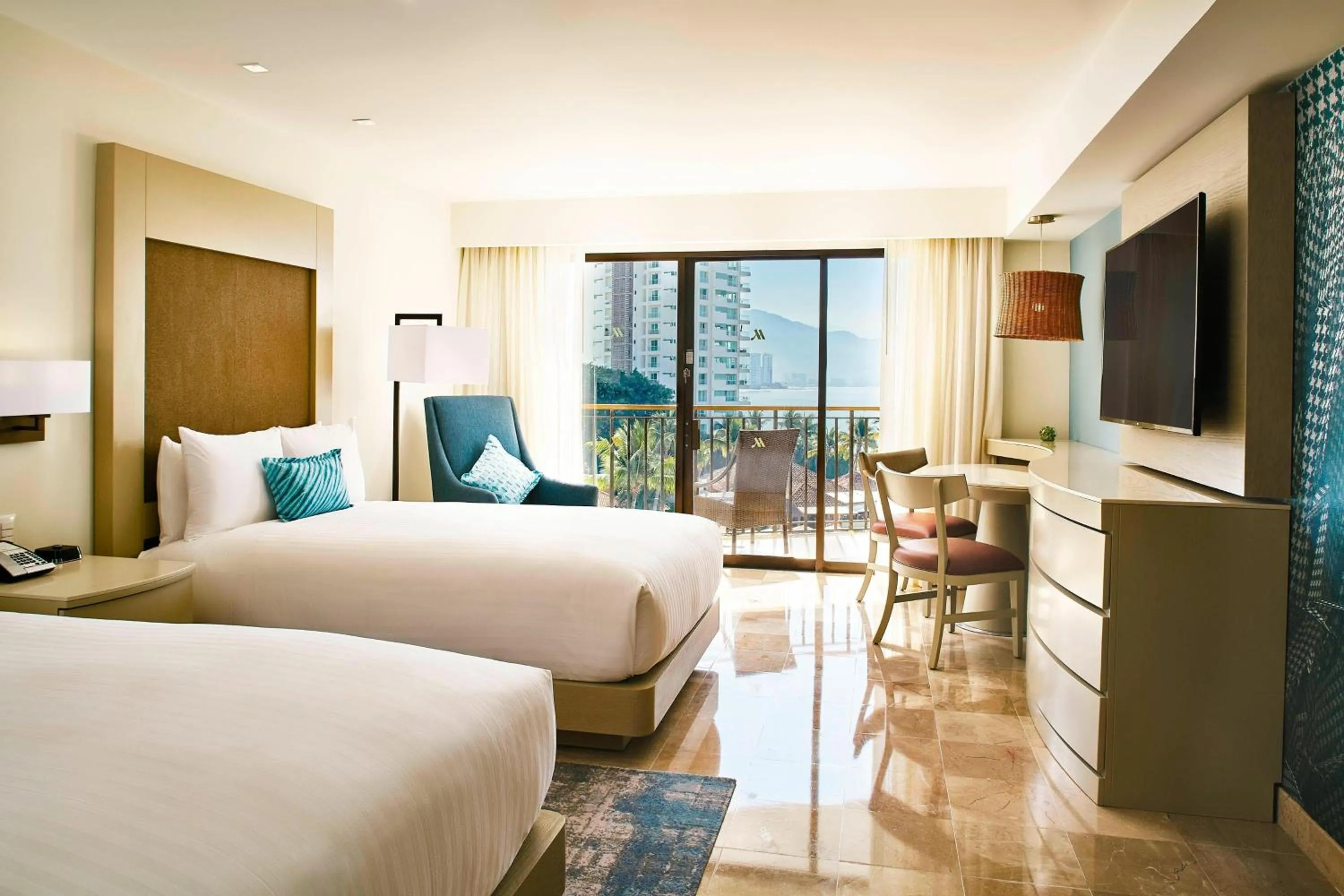 Photo of the whole room, Bed in Marriott Puerto Vallarta Resort & Spa