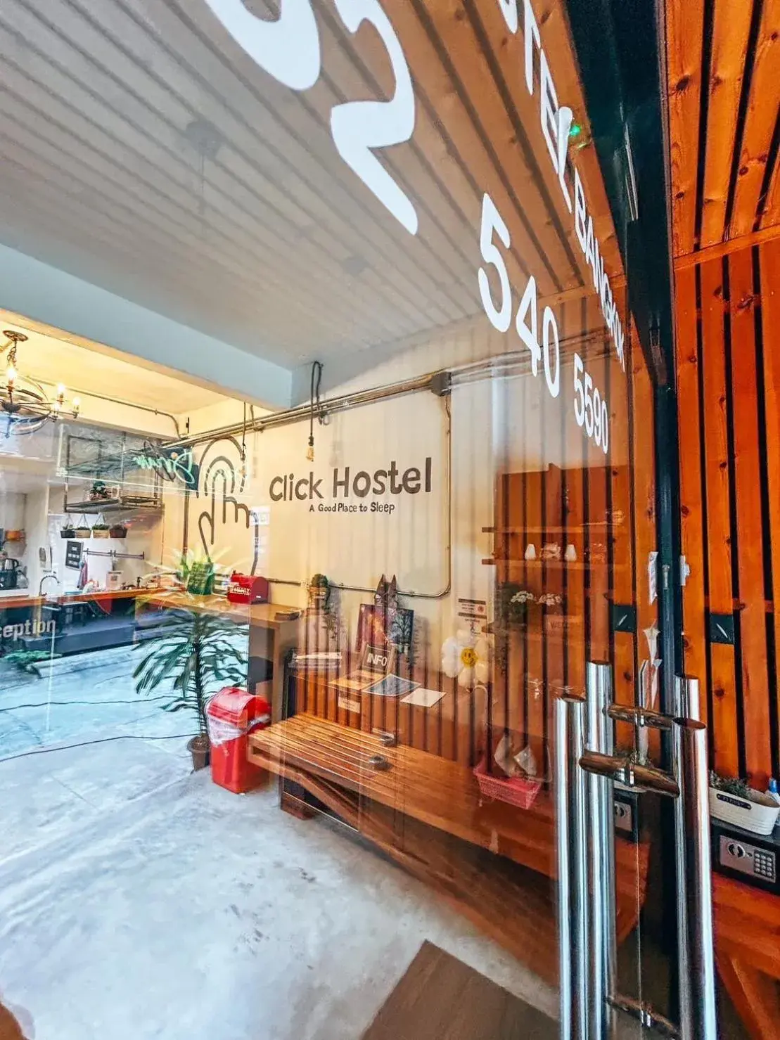 Property building in Click Hostel Property building in Click Hostel
