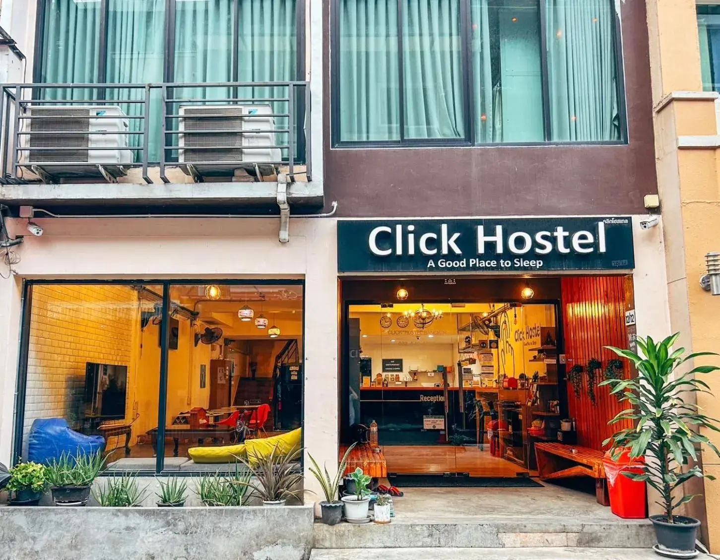 Property building in Click Hostel Property building in Click Hostel