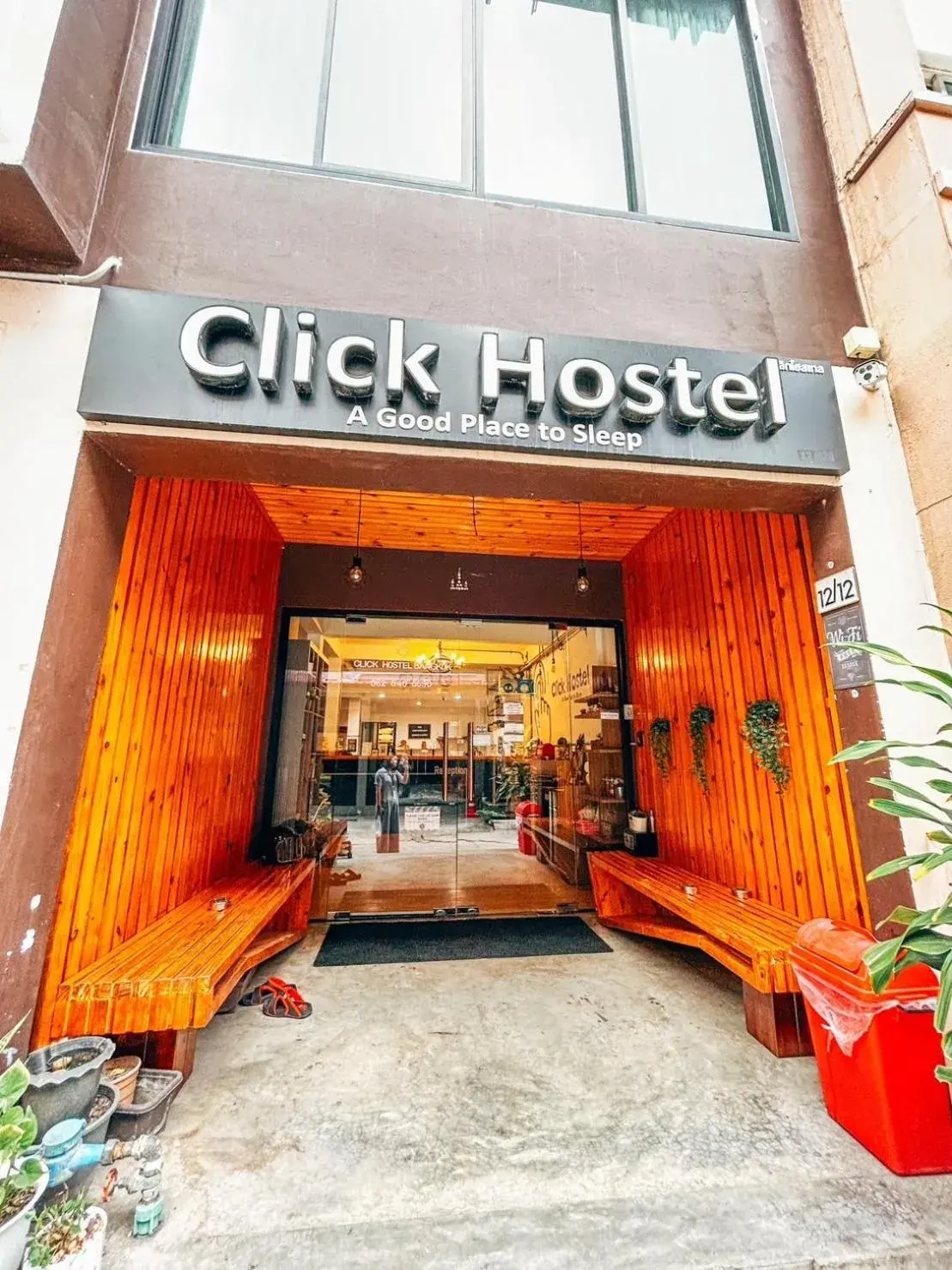 Property building in Click Hostel Property building in Click Hostel