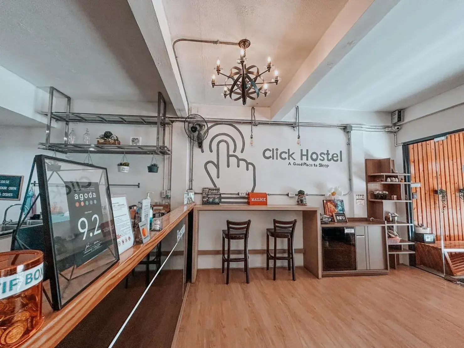 Property building in Click Hostel Property building in Click Hostel