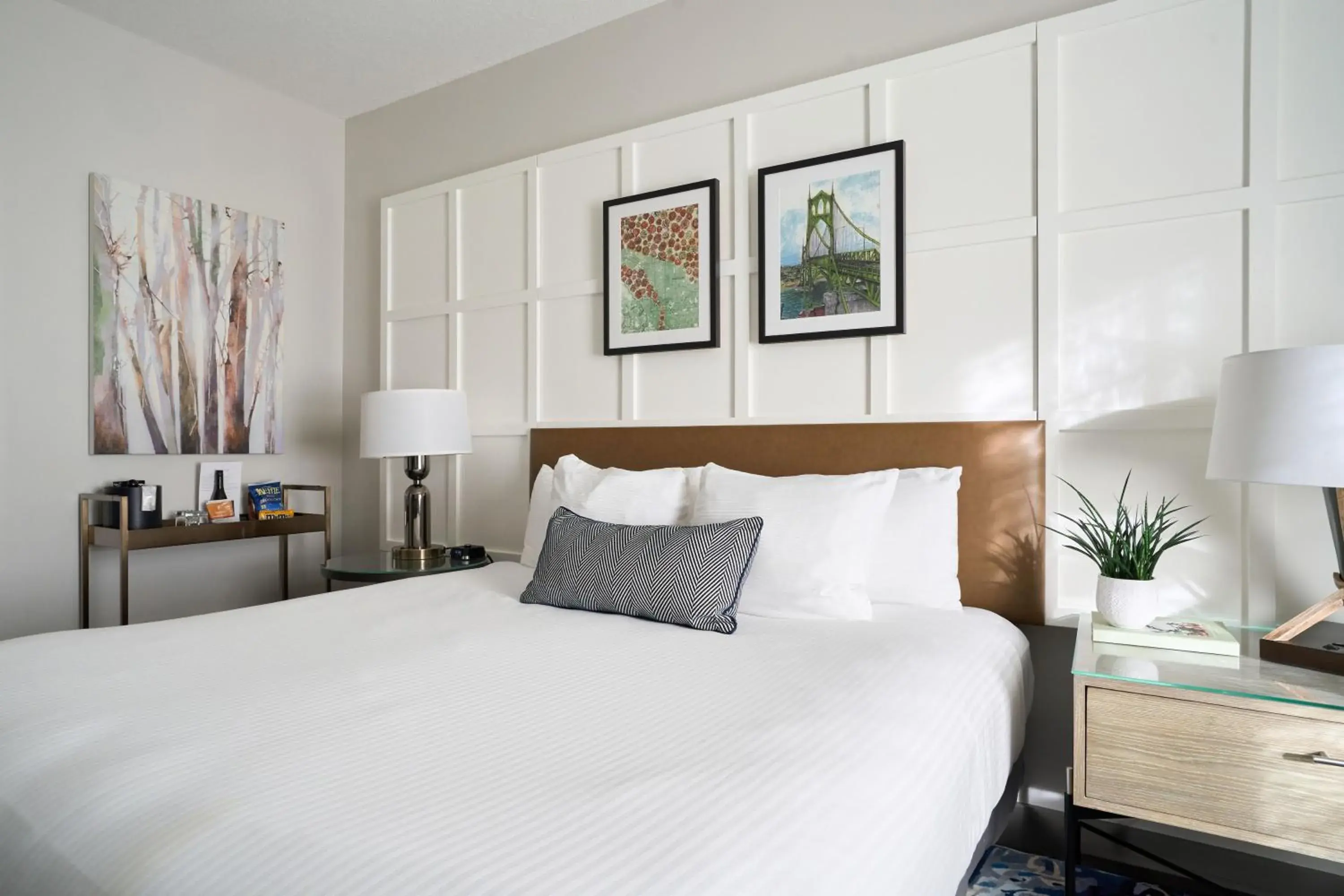 Bed in Heathman Hotel Bed in Heathman Hotel