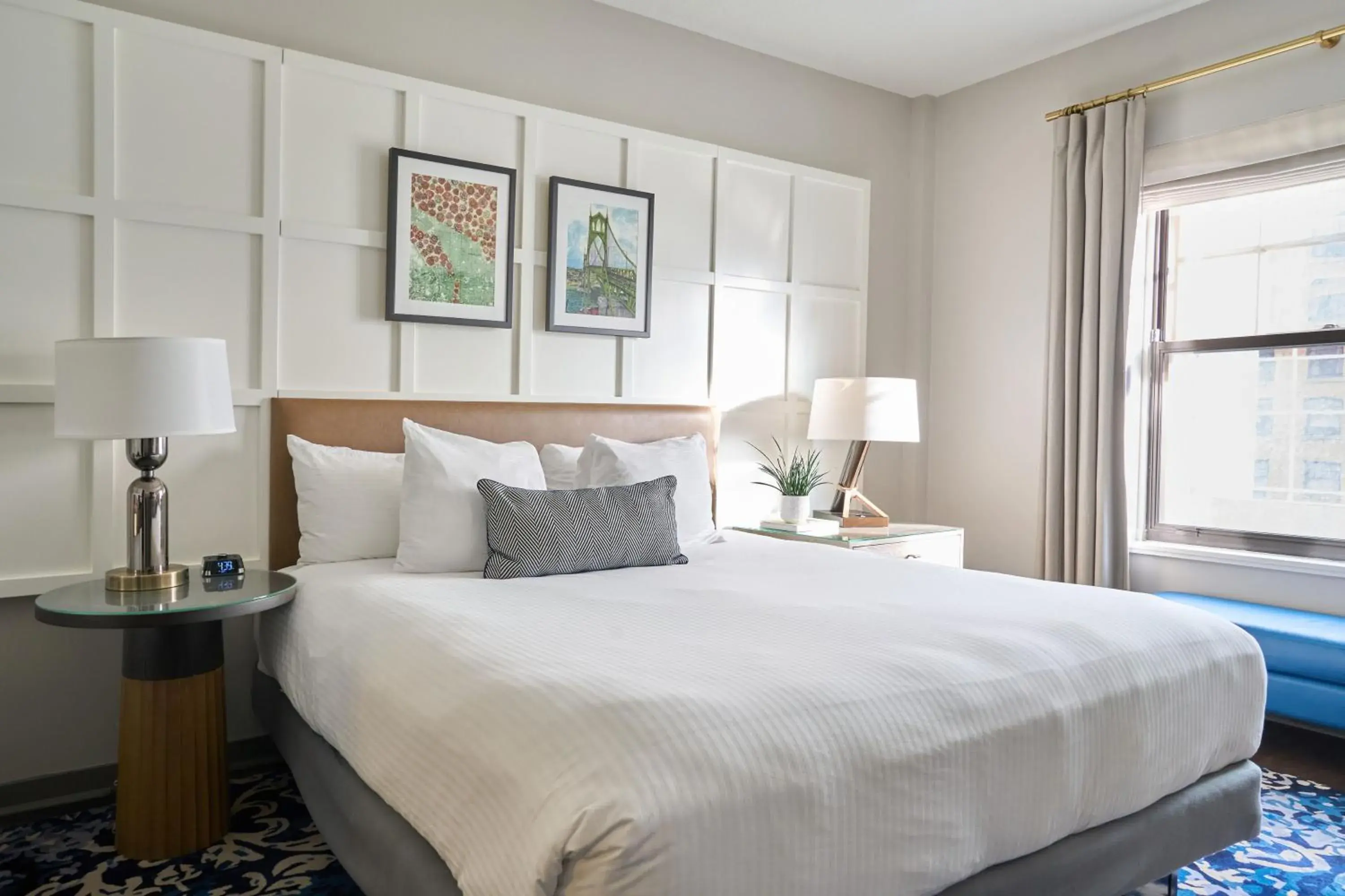 Bed in Heathman Hotel Bed in Heathman Hotel