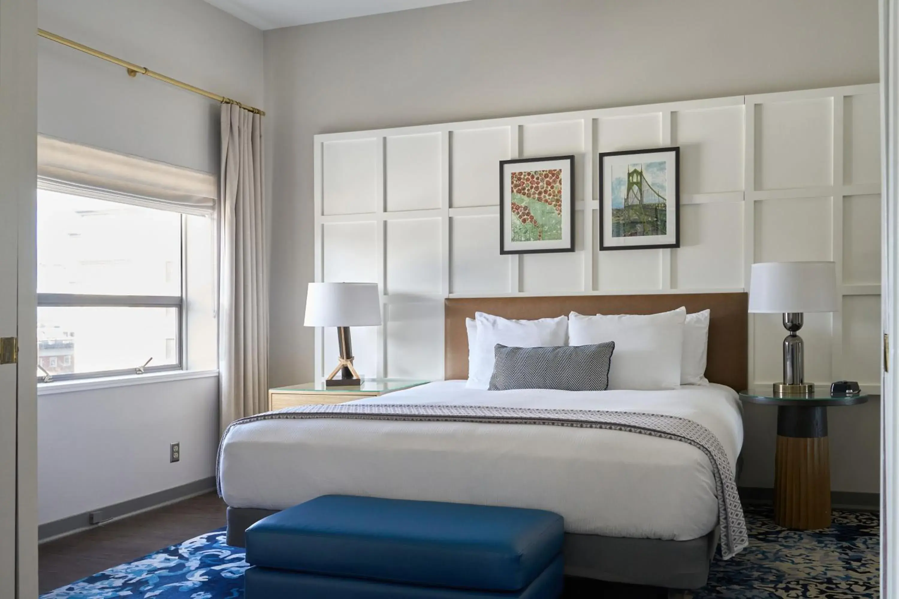 Bed in Heathman Hotel Bed in Heathman Hotel