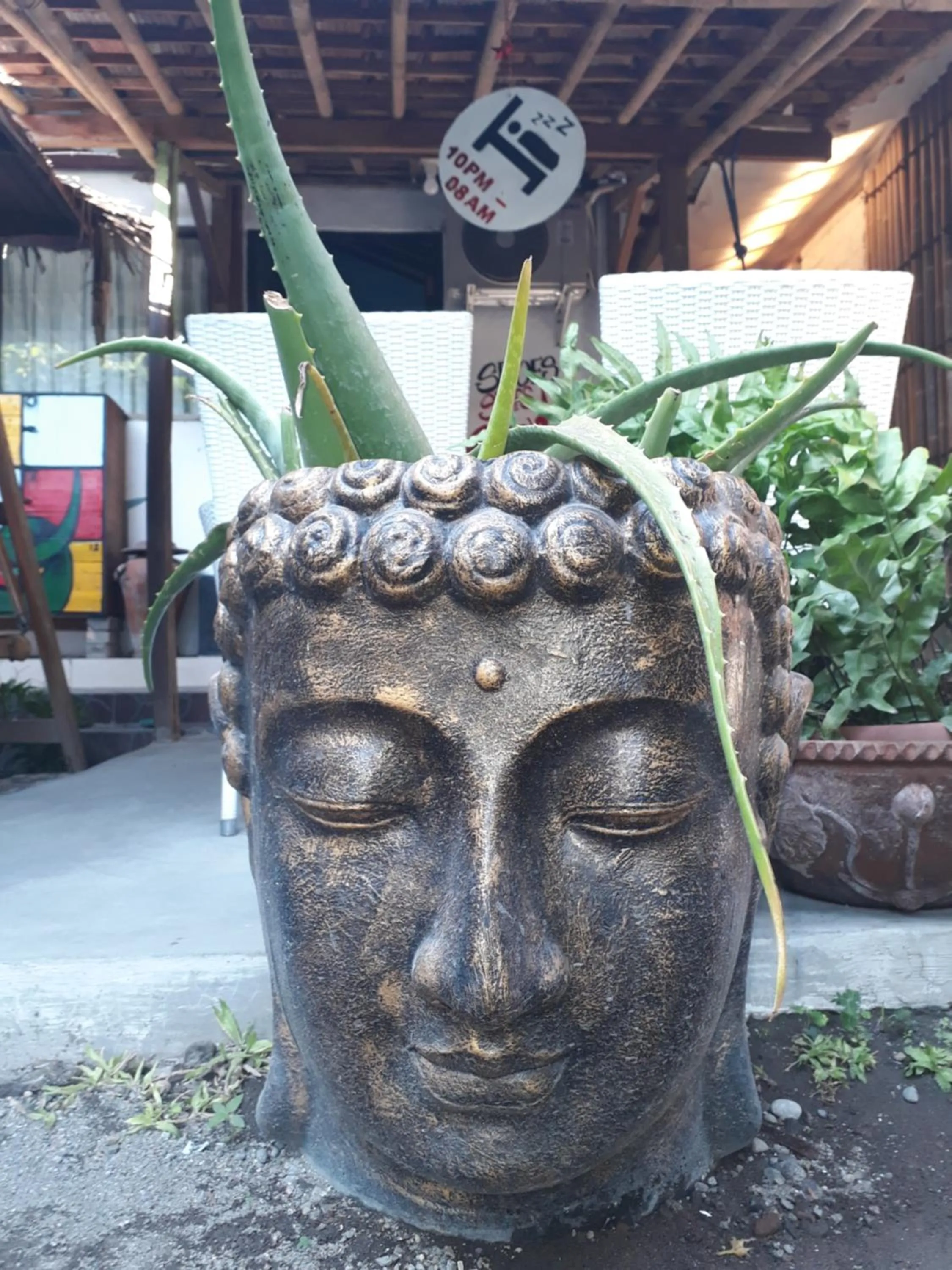 Decorative detail in Arjuna Garden Homestay