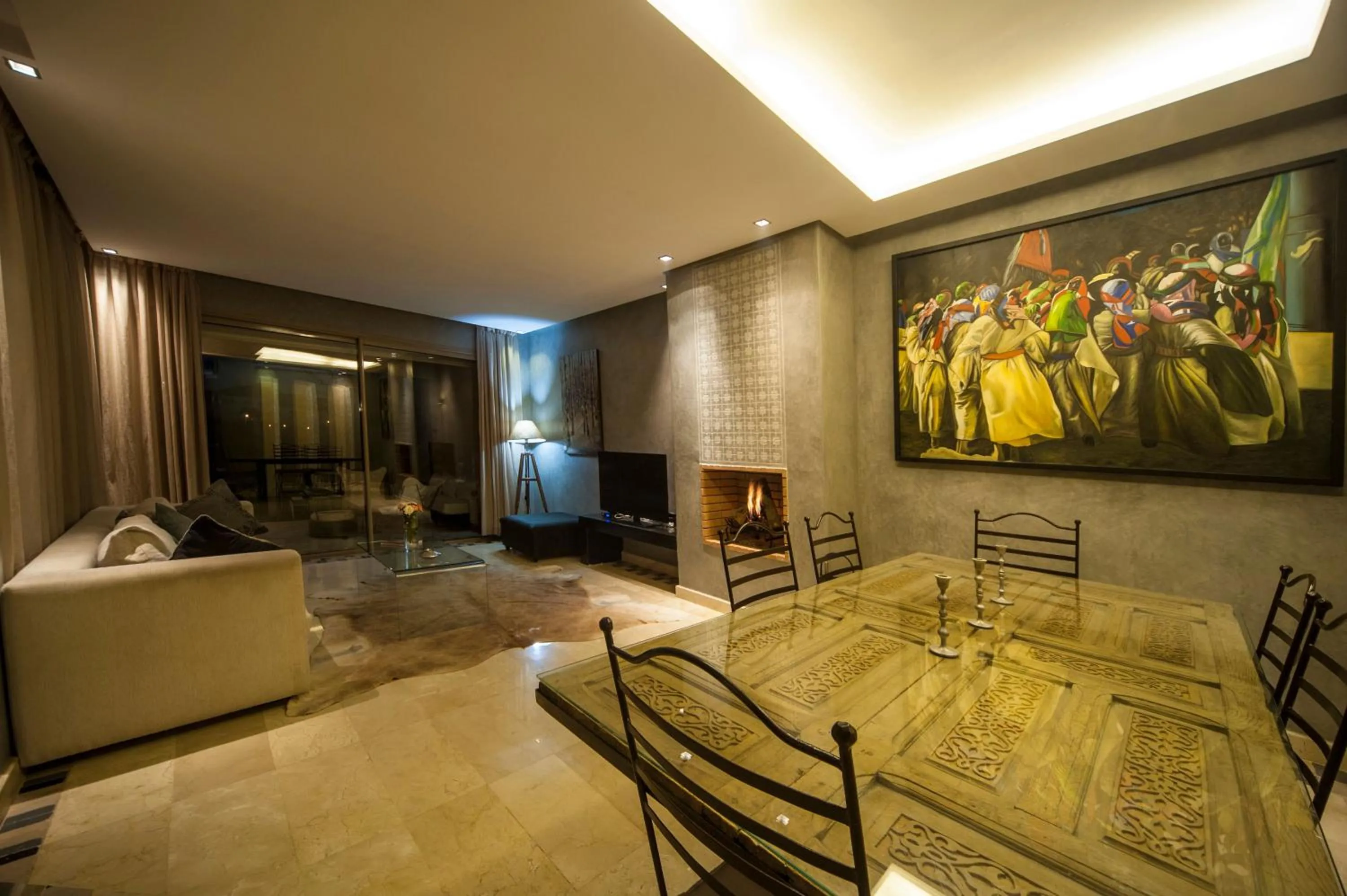 Dining area in Villa Loubane