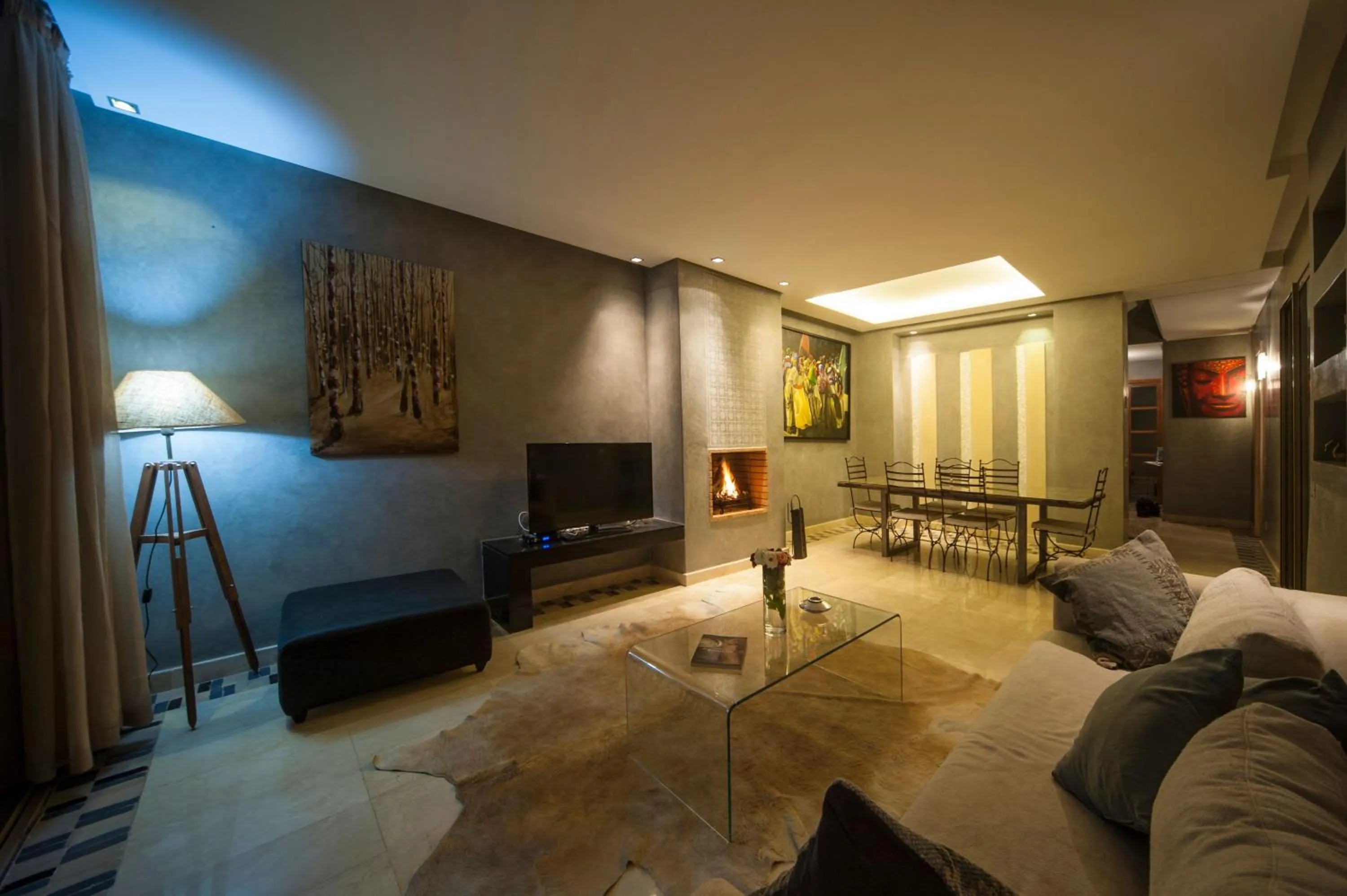 Living room in Villa Loubane
