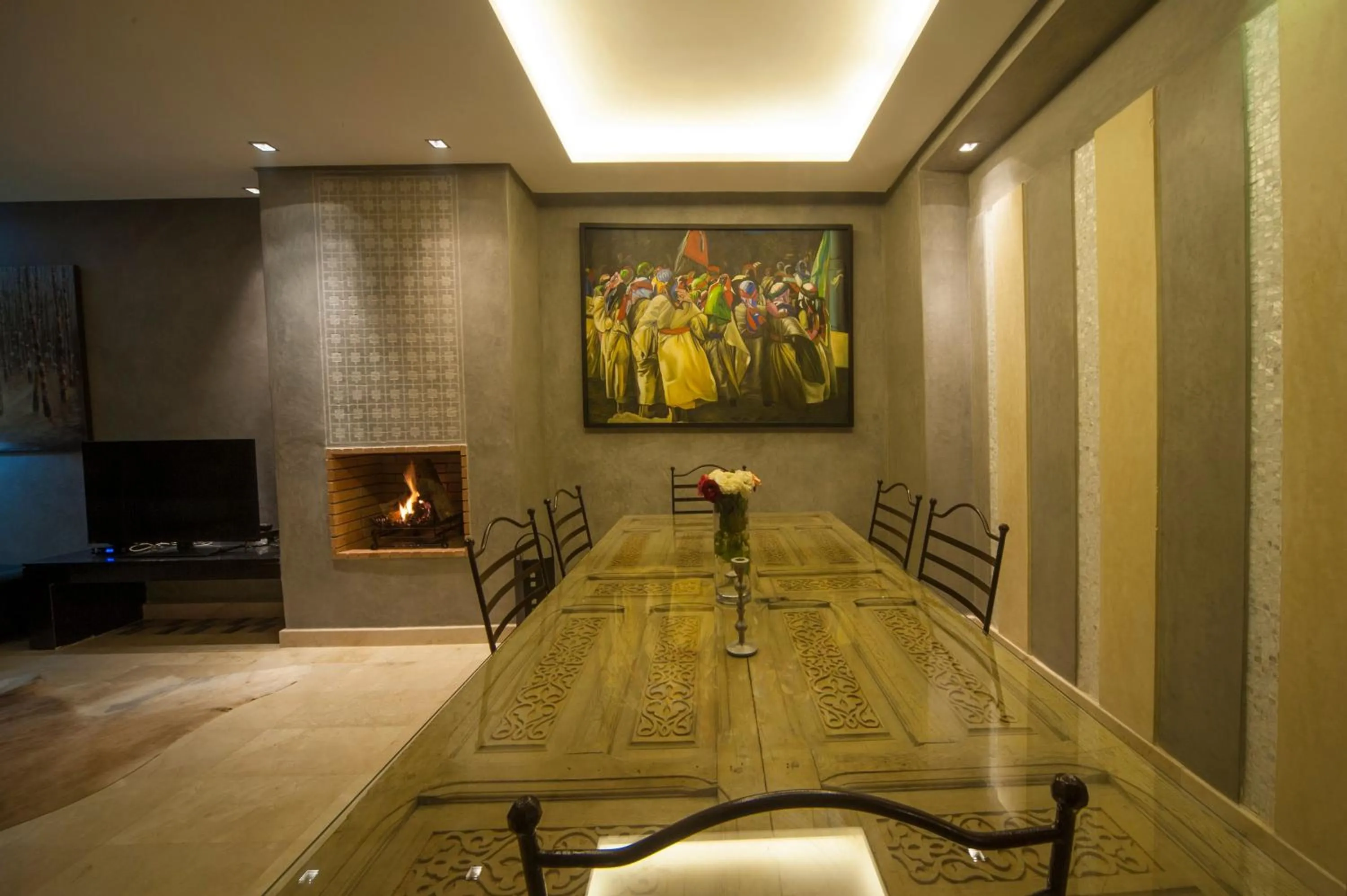 Dining area in Villa Loubane