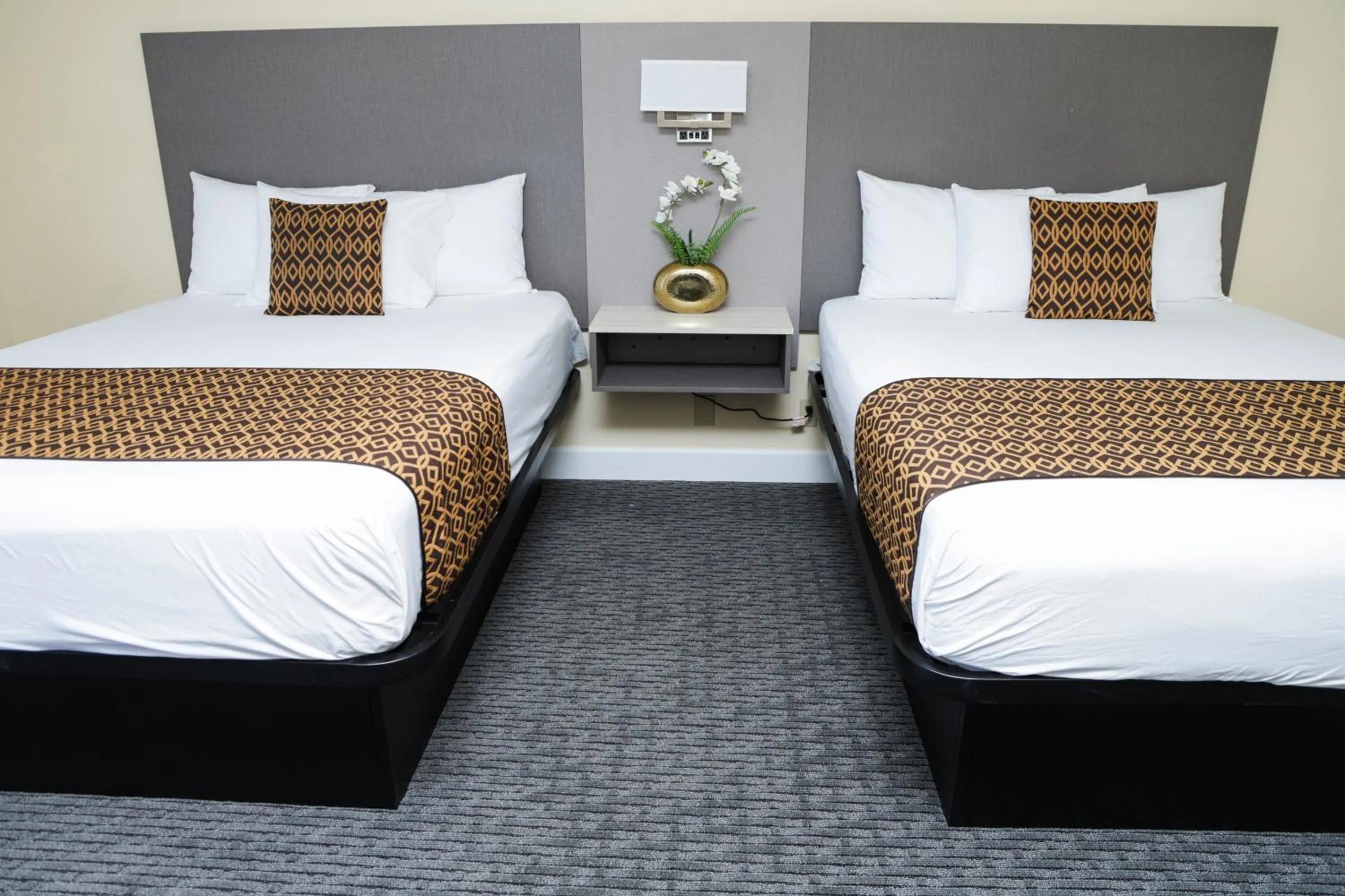 Bed in Silver Surf Motel