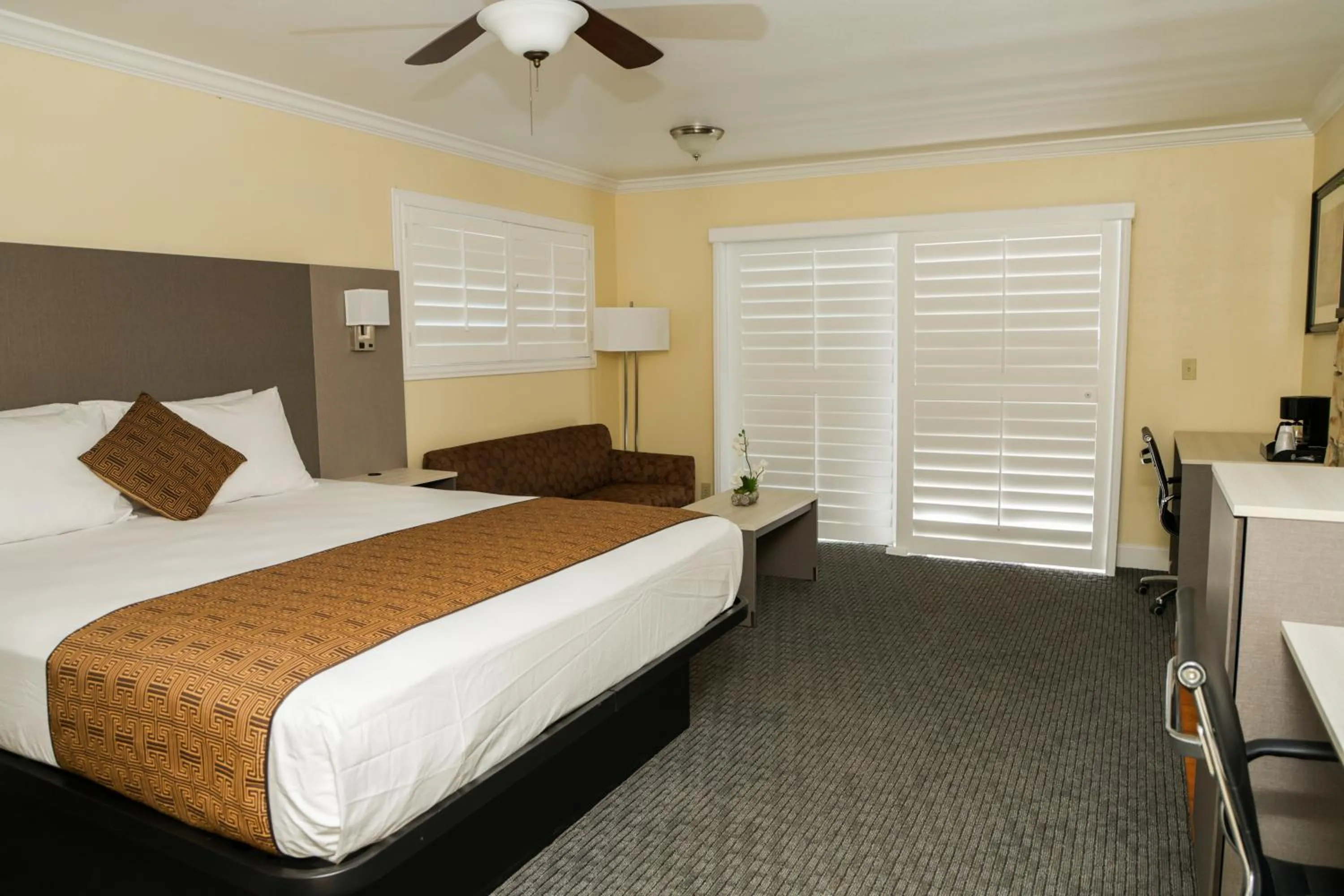 Bed in Silver Surf Motel