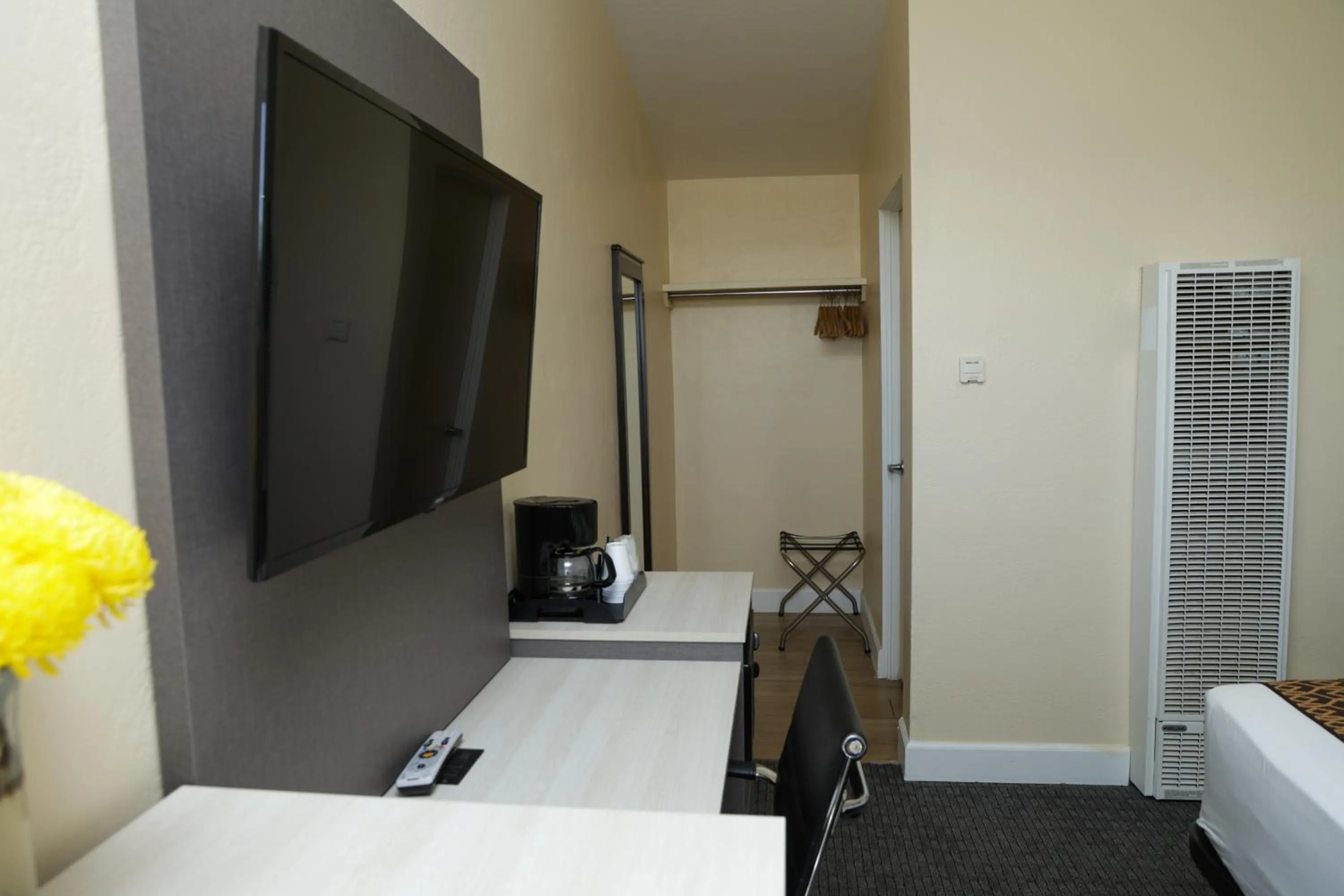 Bed in Silver Surf Motel