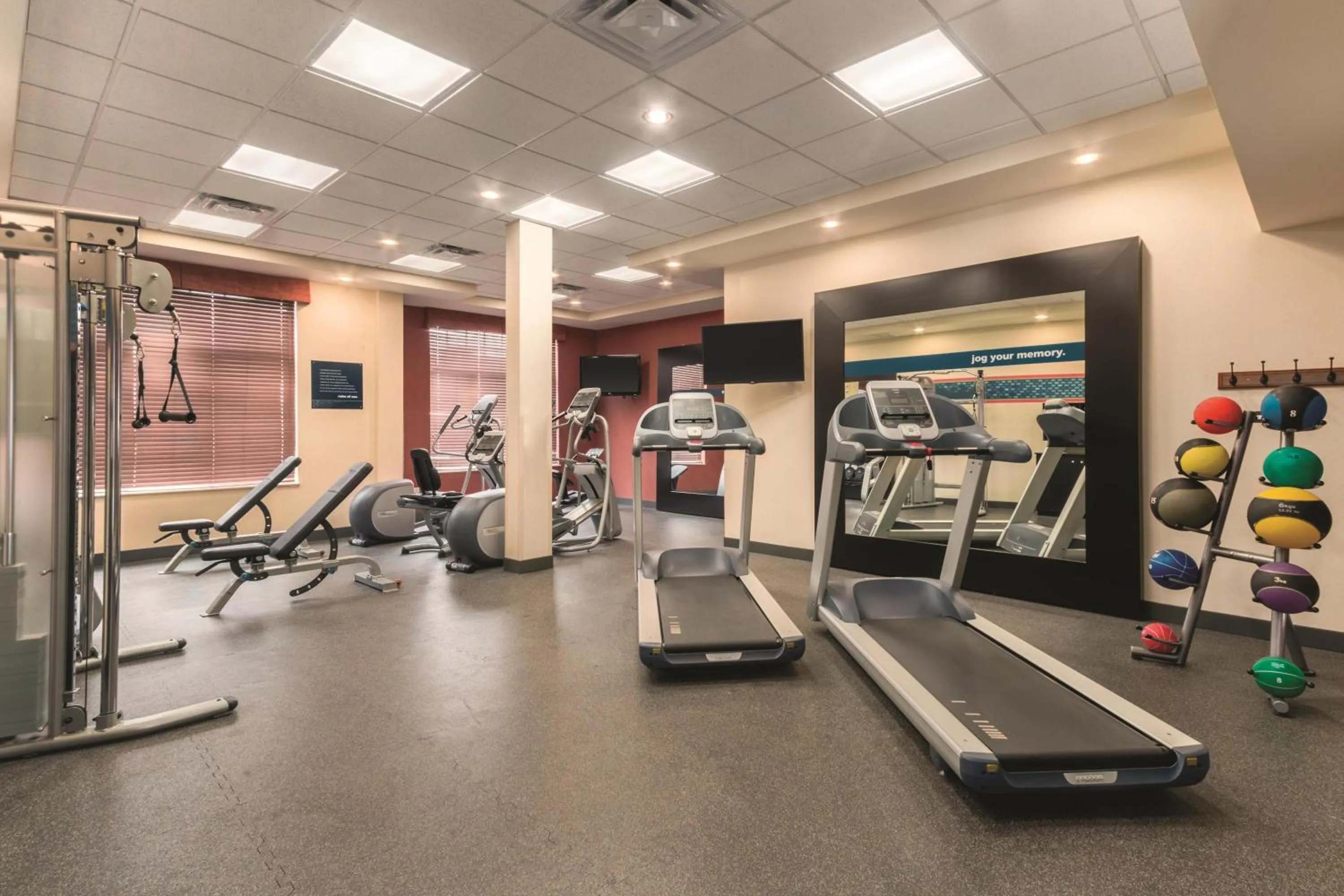 Fitness centre/facilities in Hampton Inn by Hilton Edmonton South