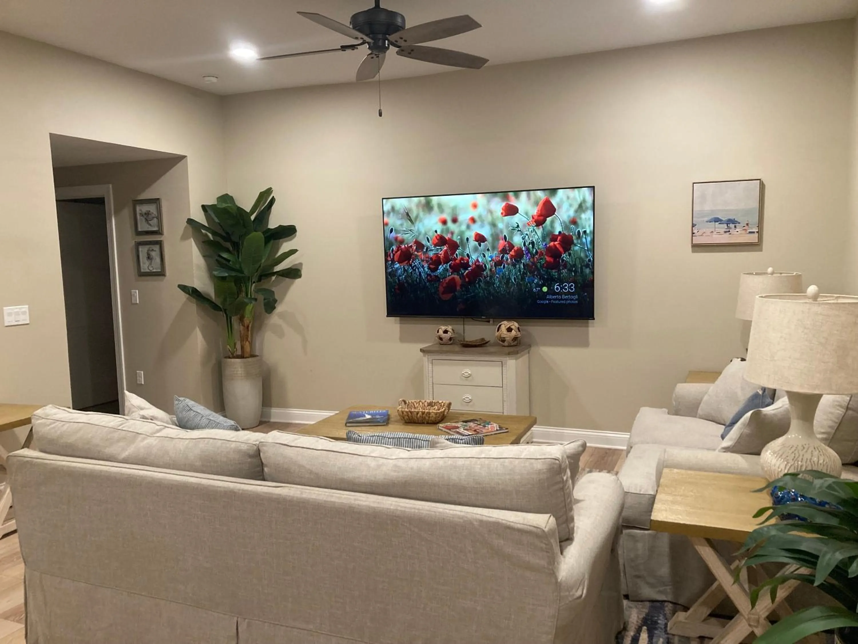 Living room in Bleu Beach Resort