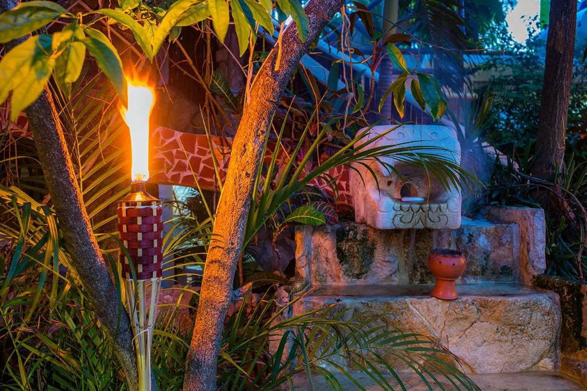 Decorative detail in Maison Tulum