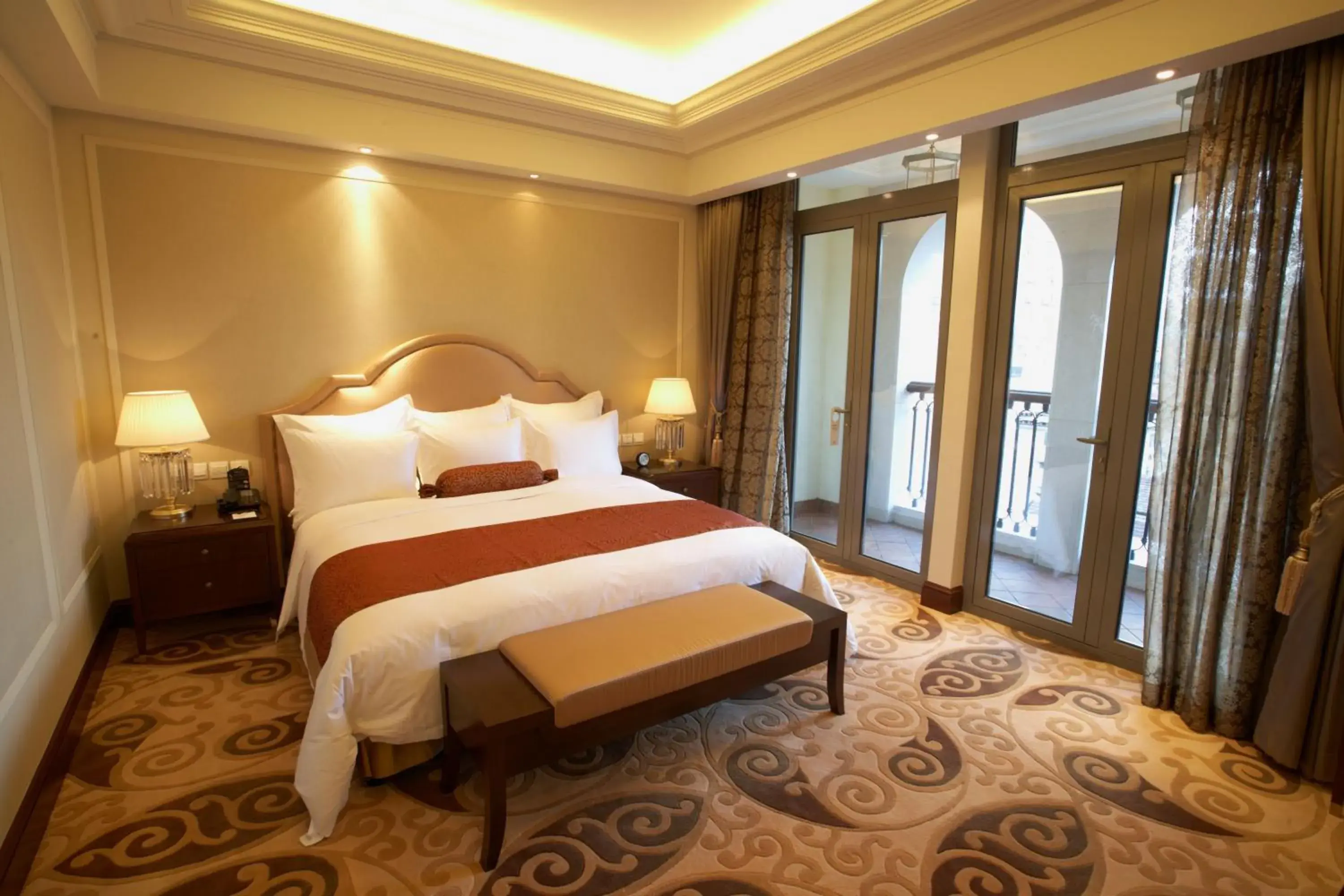 Bedroom, Bed in Shanghai Fenyang Garden Boutique Hotel Bedroom, Bed in Shanghai Fenyang Garden Boutique Hotel