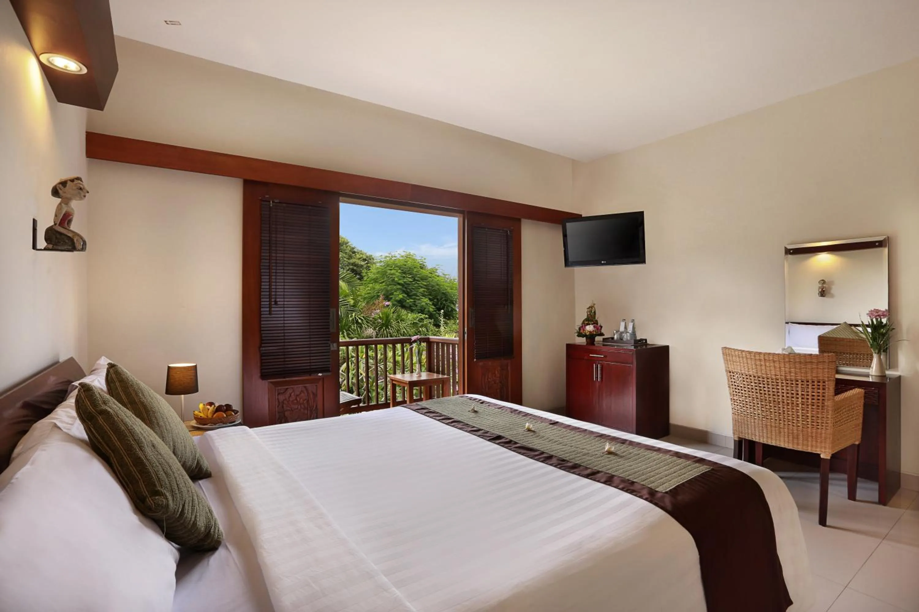 Bedroom, Bed in Respati Beach Hotel