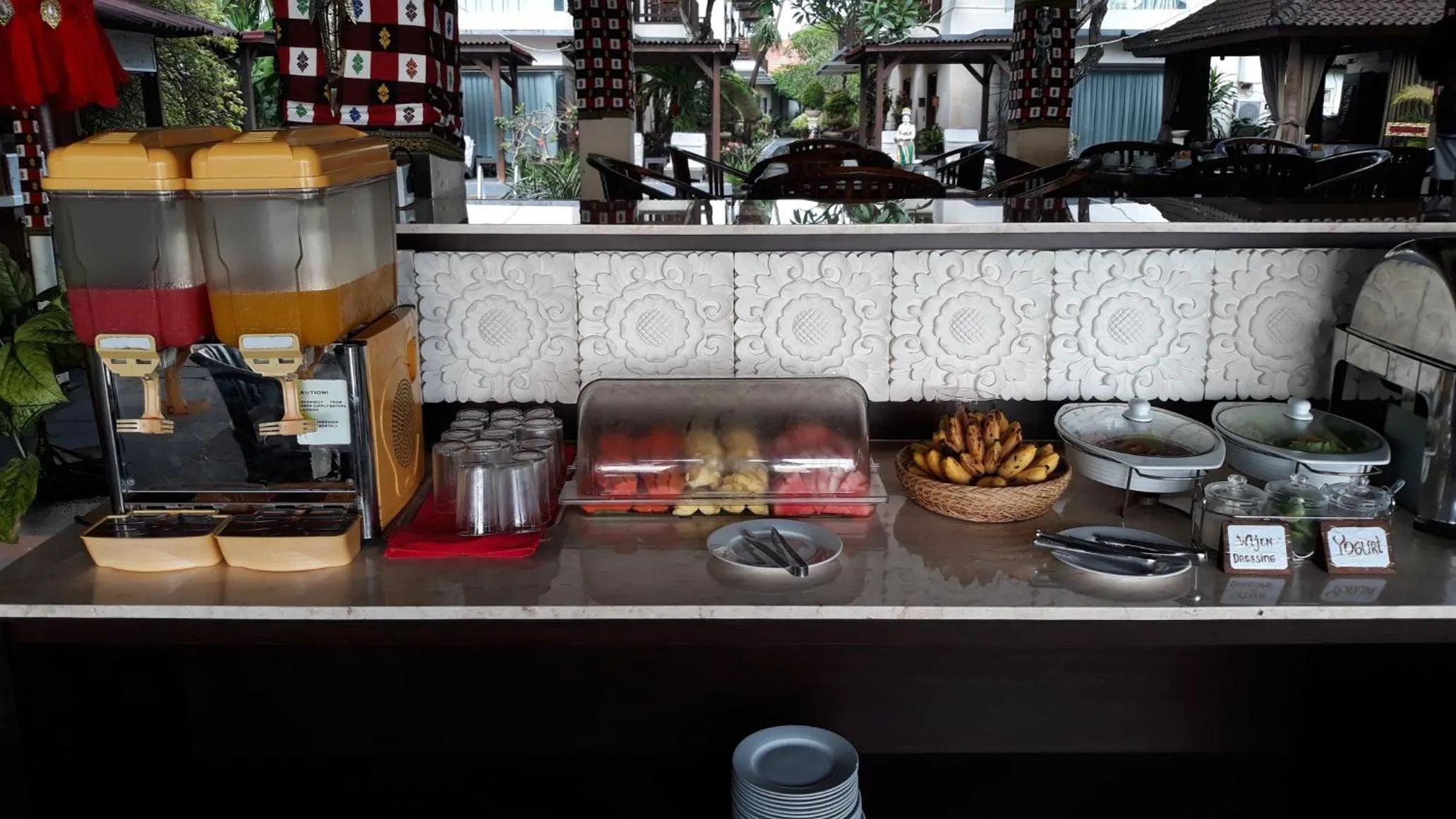 Food and drinks in Respati Beach Hotel