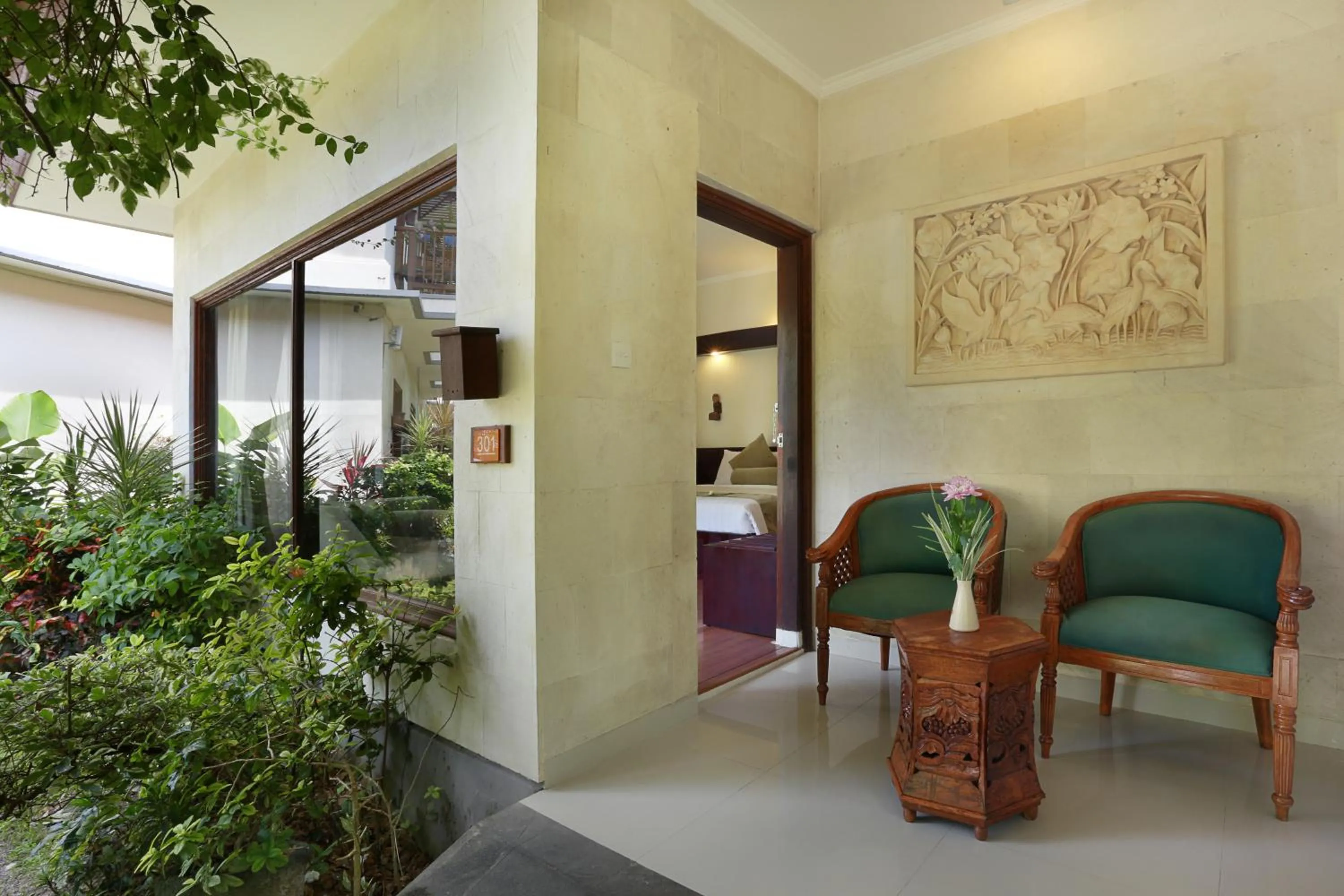 Garden view in Respati Beach Hotel