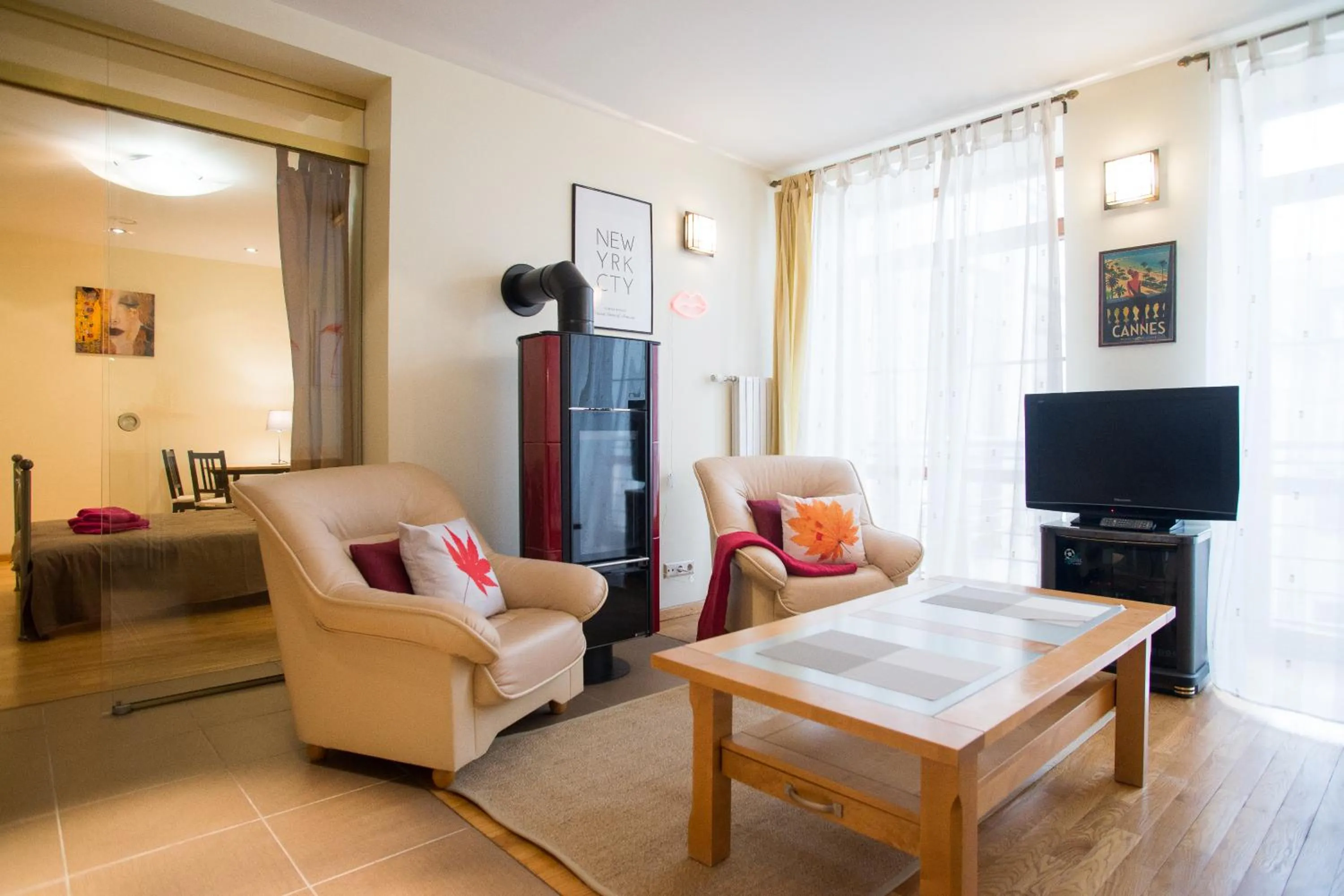 Living room in Old Riga Park Studio