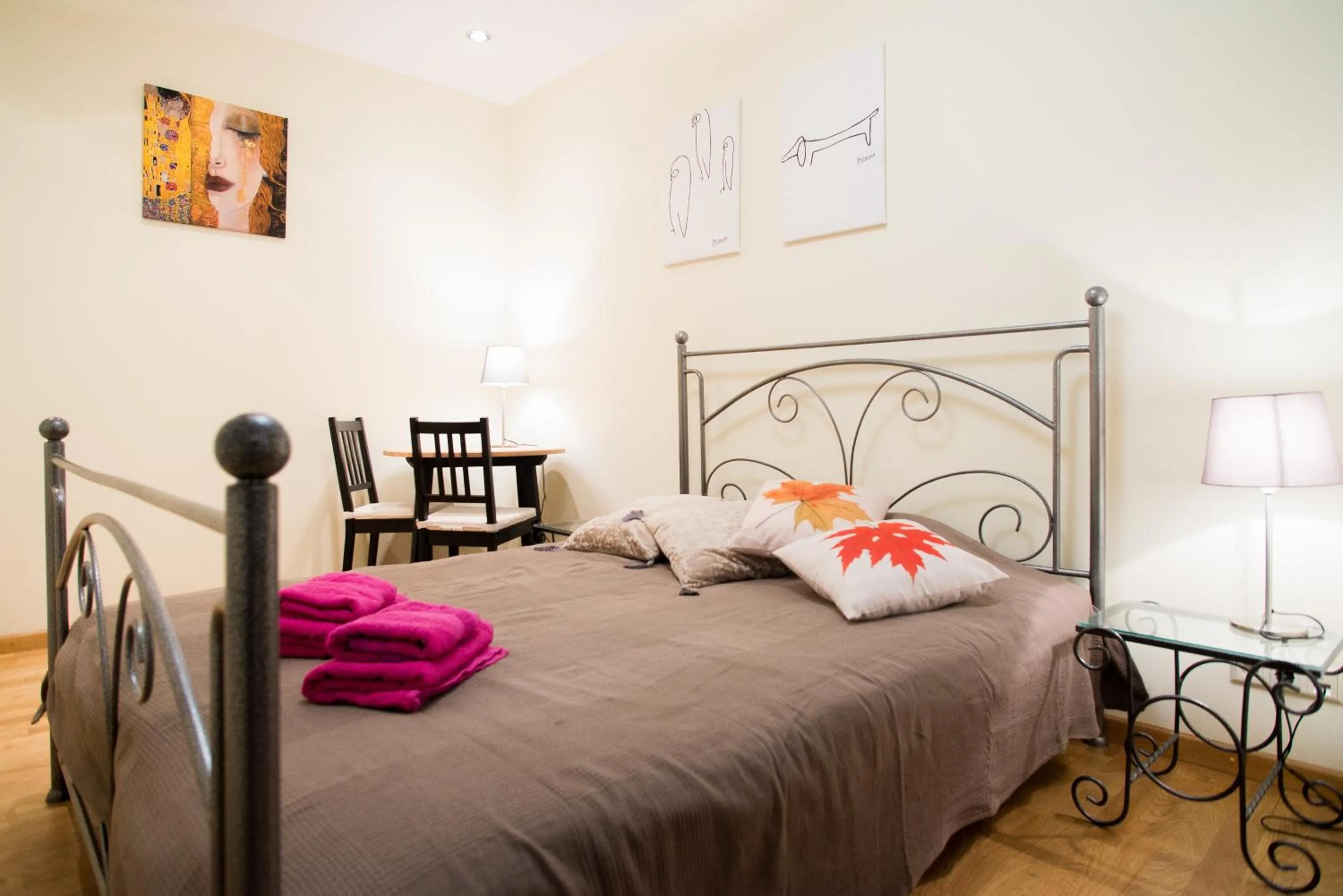 Bedroom, Bed in Old Riga Park Studio