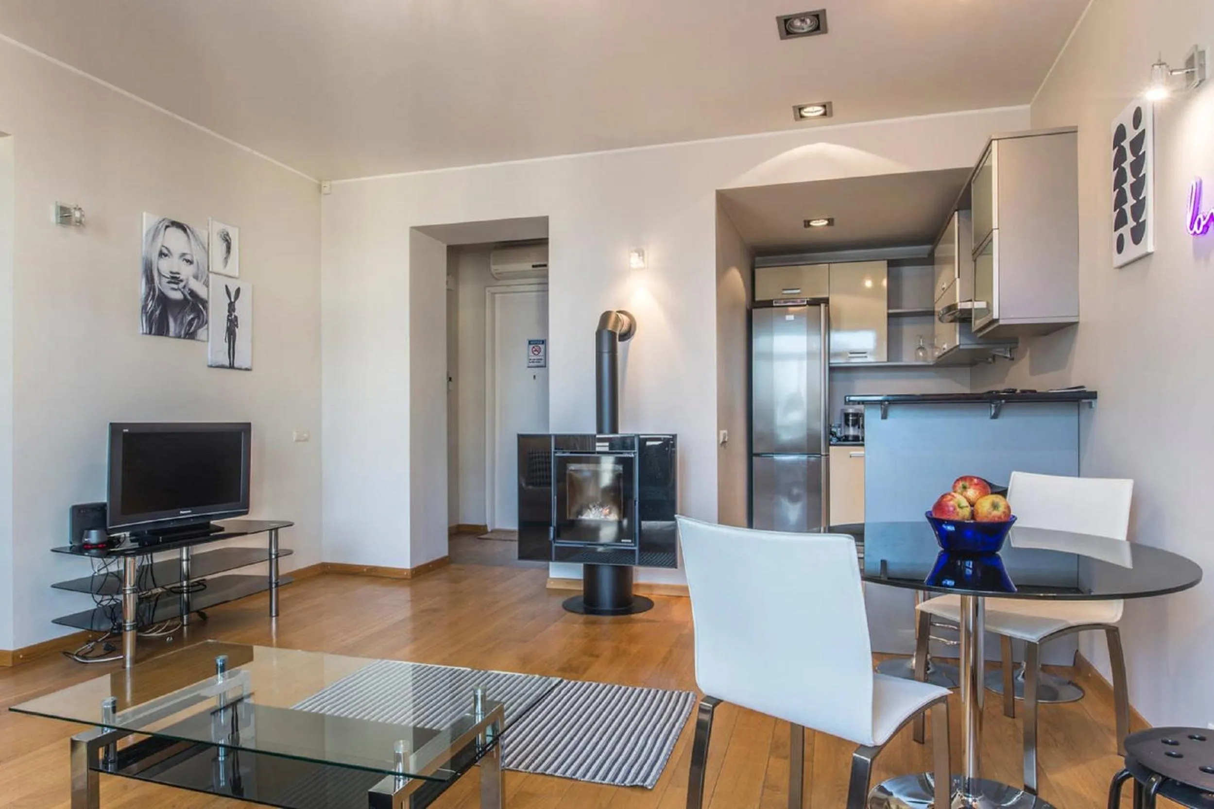 Dining area in Old Riga Park Studio