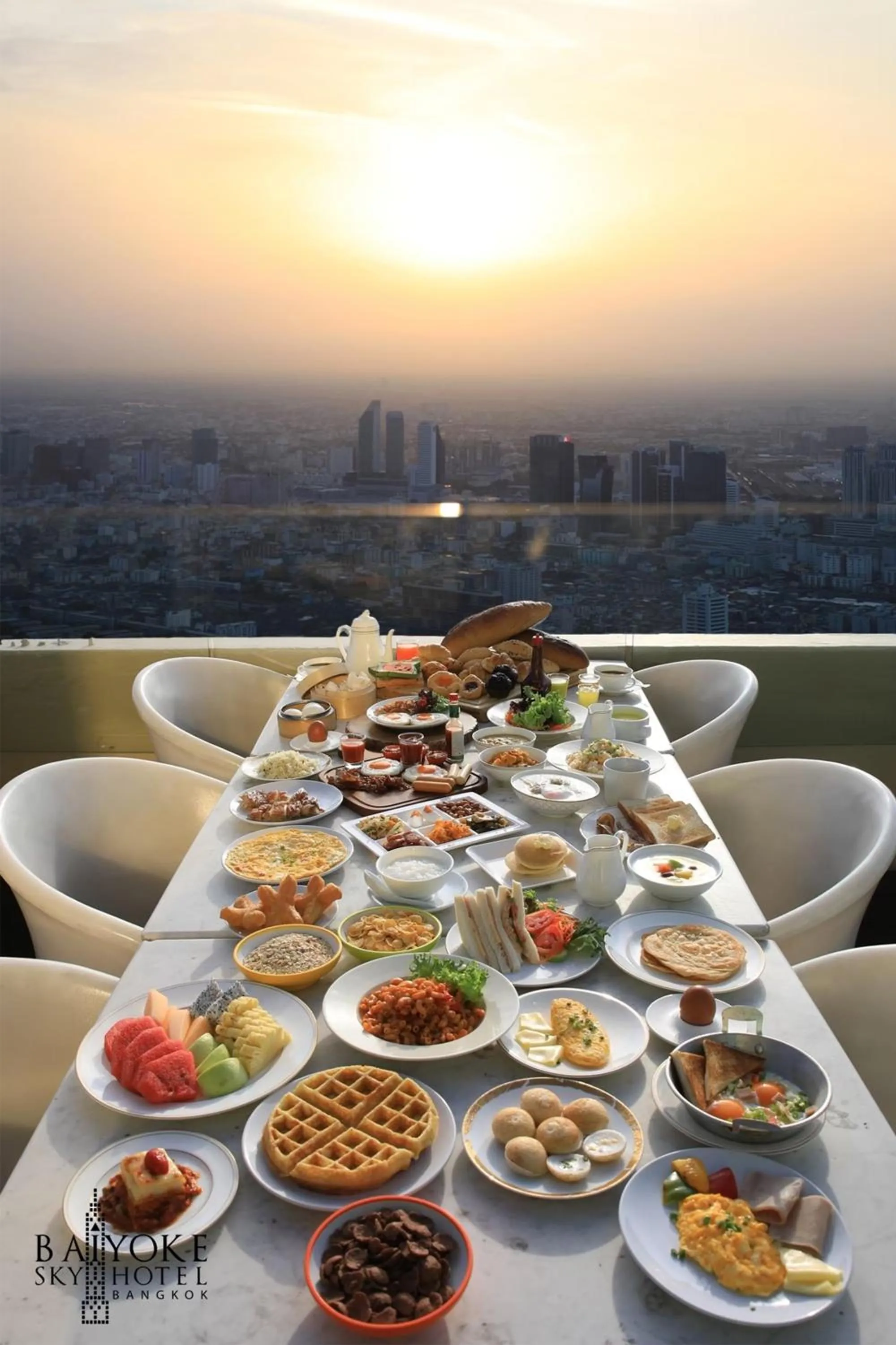 City view in Baiyoke Sky Hotel