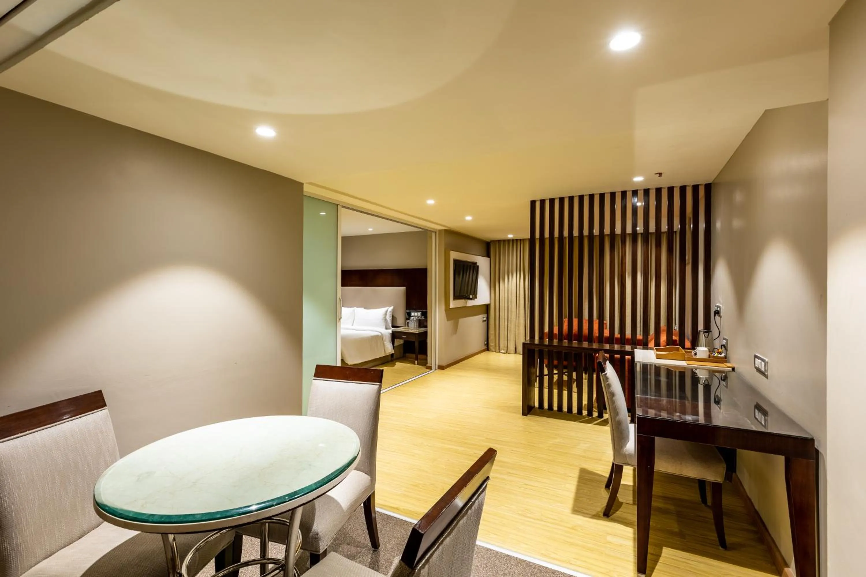 Living room in Citadel Sarovar Portico Bengaluru